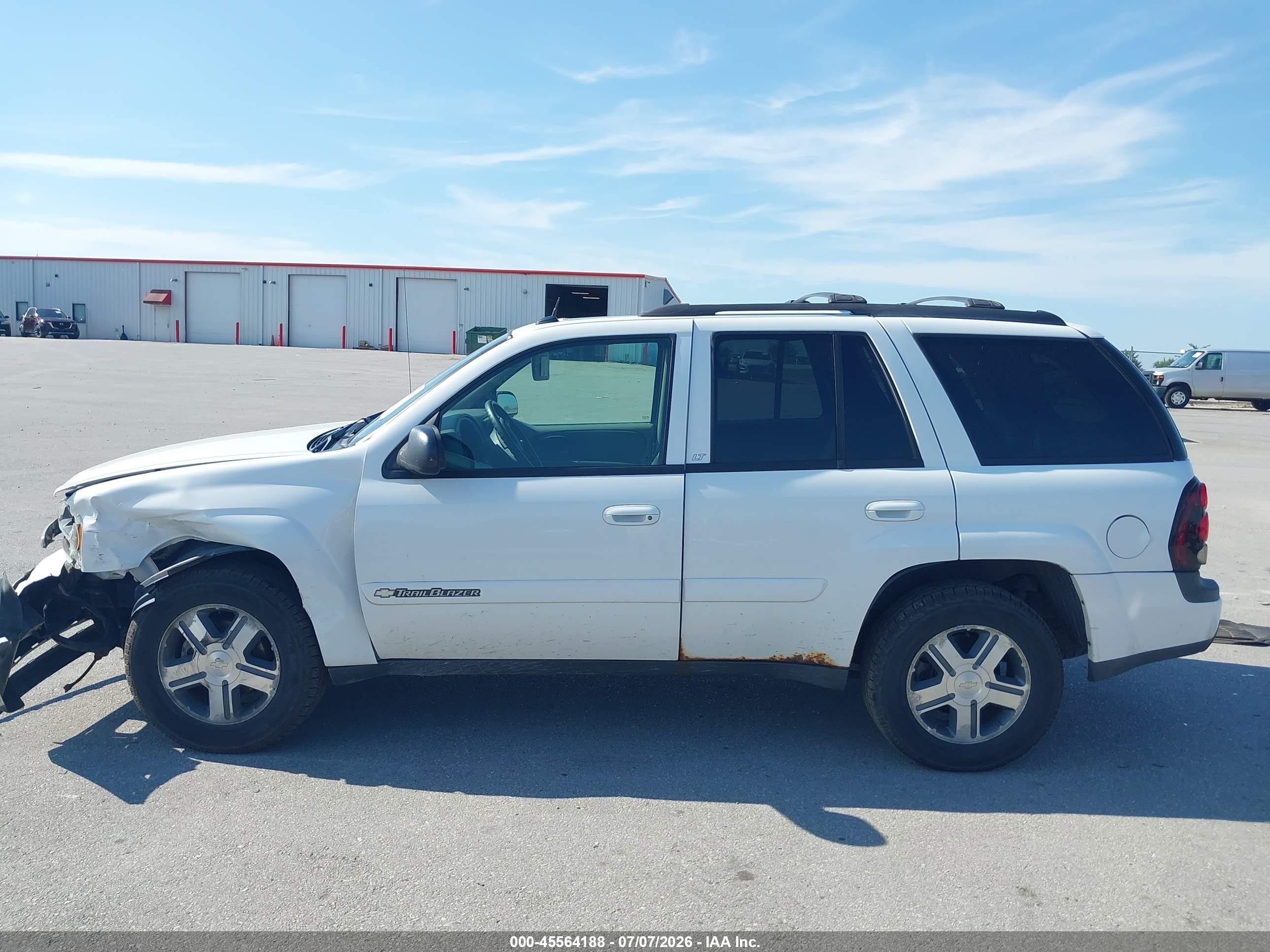 2004 Chevrolet Trailblazer Lt White vin: 1GNDT13S642425736