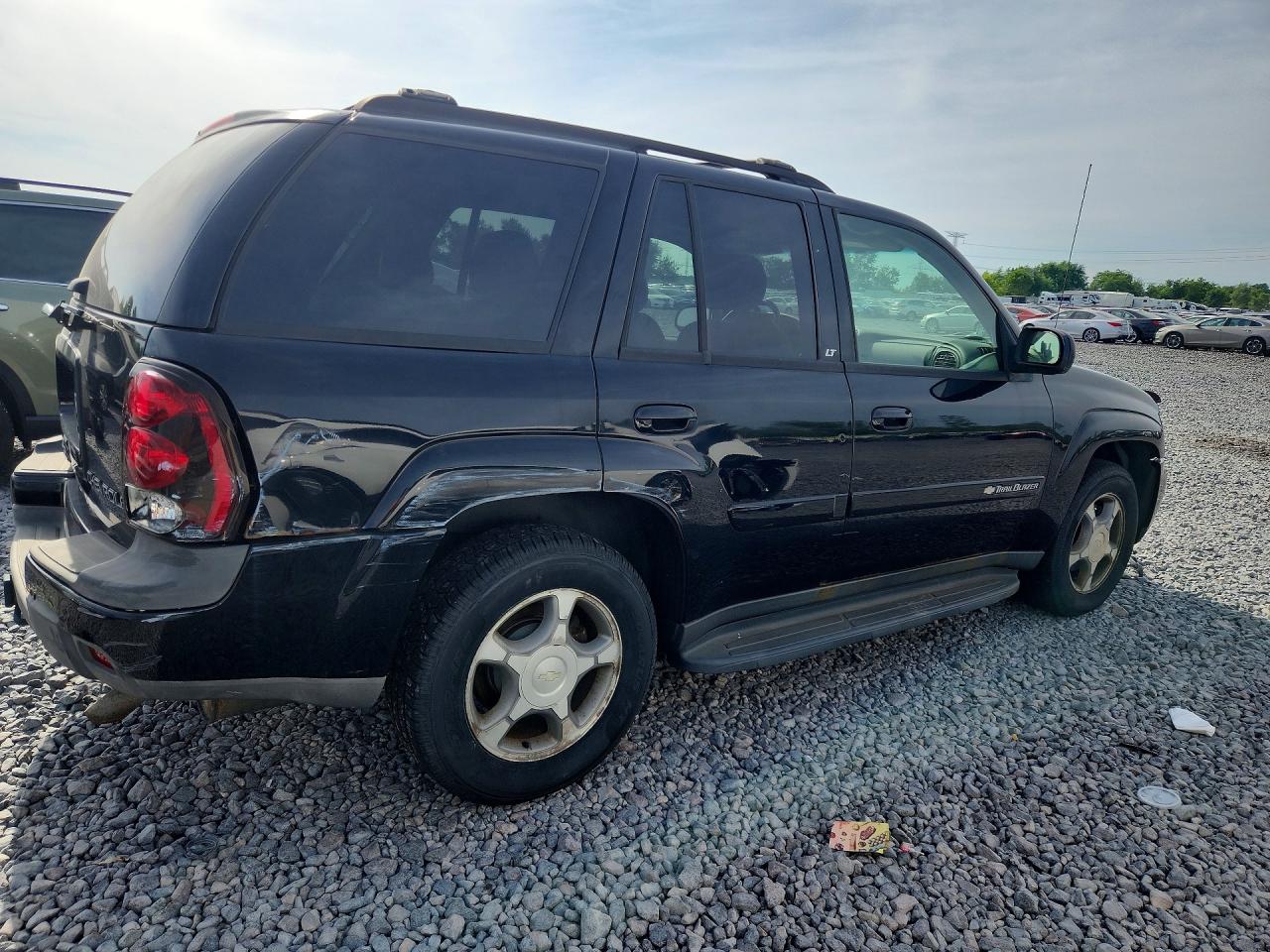 2004 Chevrolet Trailblazer Ls Black vin: 1GNDT13S642433562