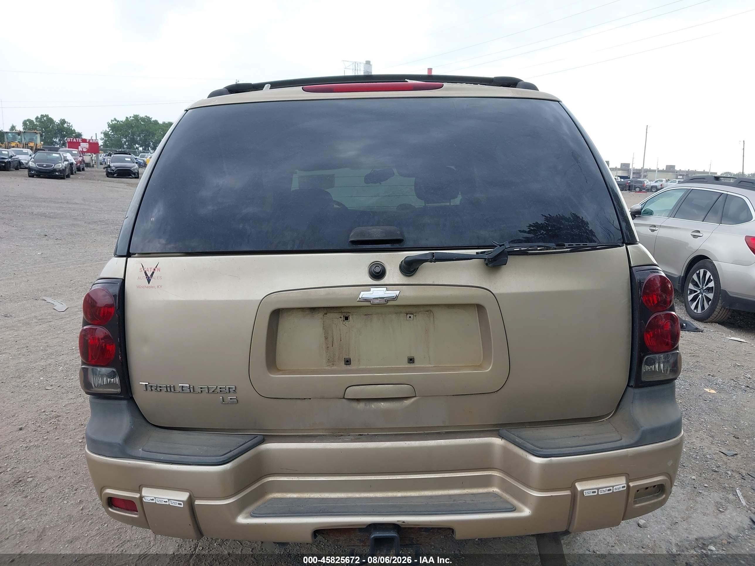 2005 Chevrolet Trailblazer Ls Gold vin: 1GNDT13S652182365