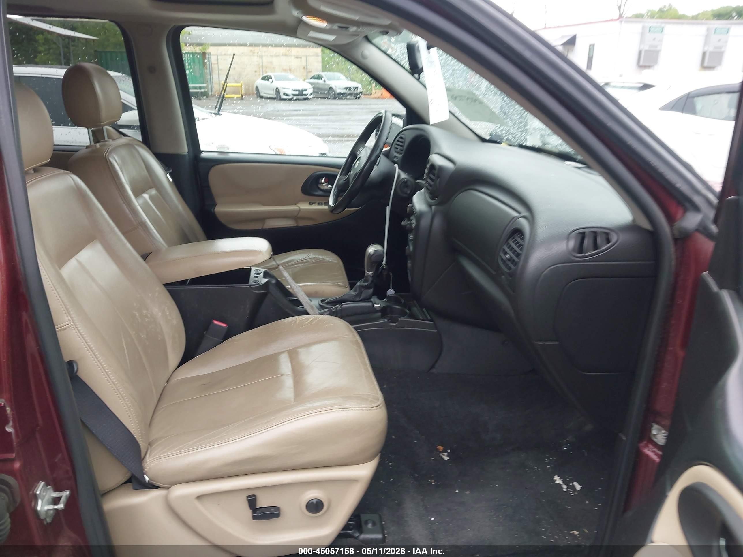 2005 Chevrolet Trailblazer Lt Burgundy vin: 1GNDT13S652251619