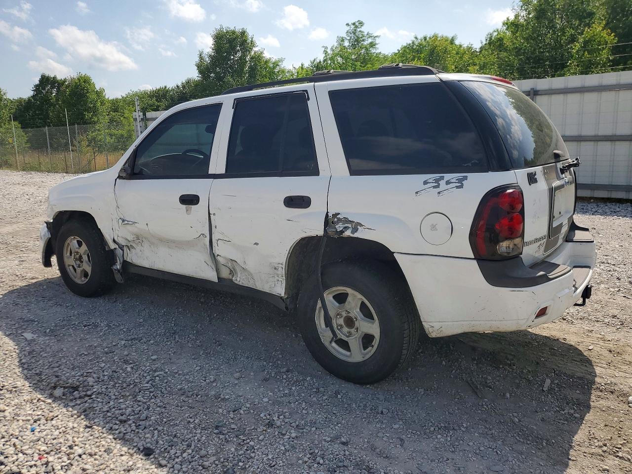 2006 Chevrolet Trailblazer Ls Белый vin: 1GNDT13S662118828