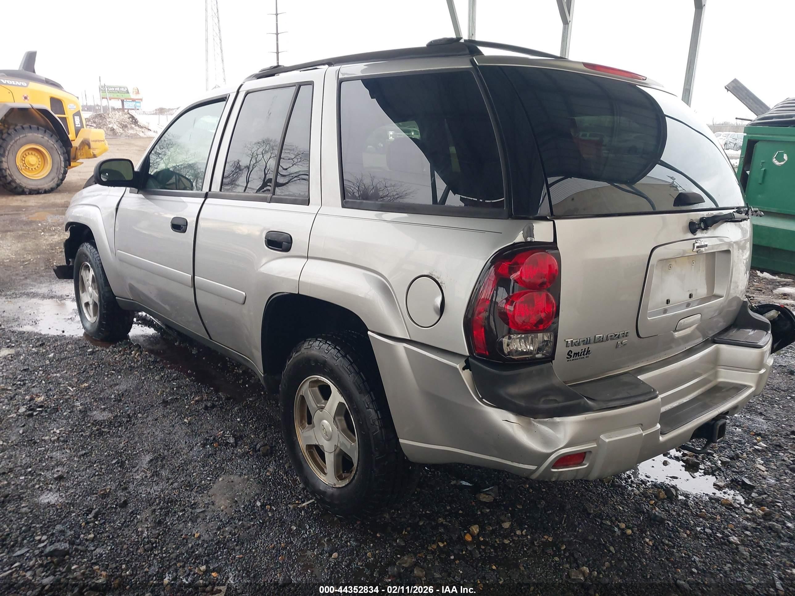 2006 Chevrolet Trailblazer Ls Коричневый vin: 1GNDT13S662199393