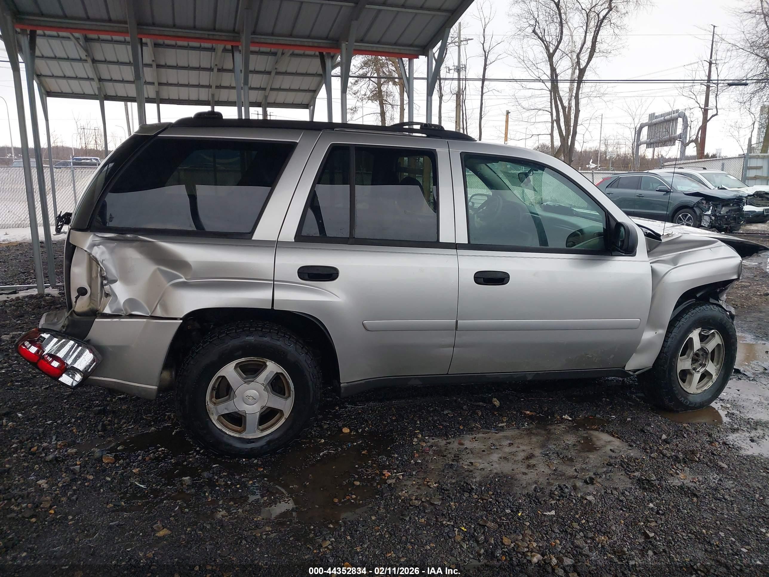 2006 Chevrolet Trailblazer Ls Коричневый vin: 1GNDT13S662199393