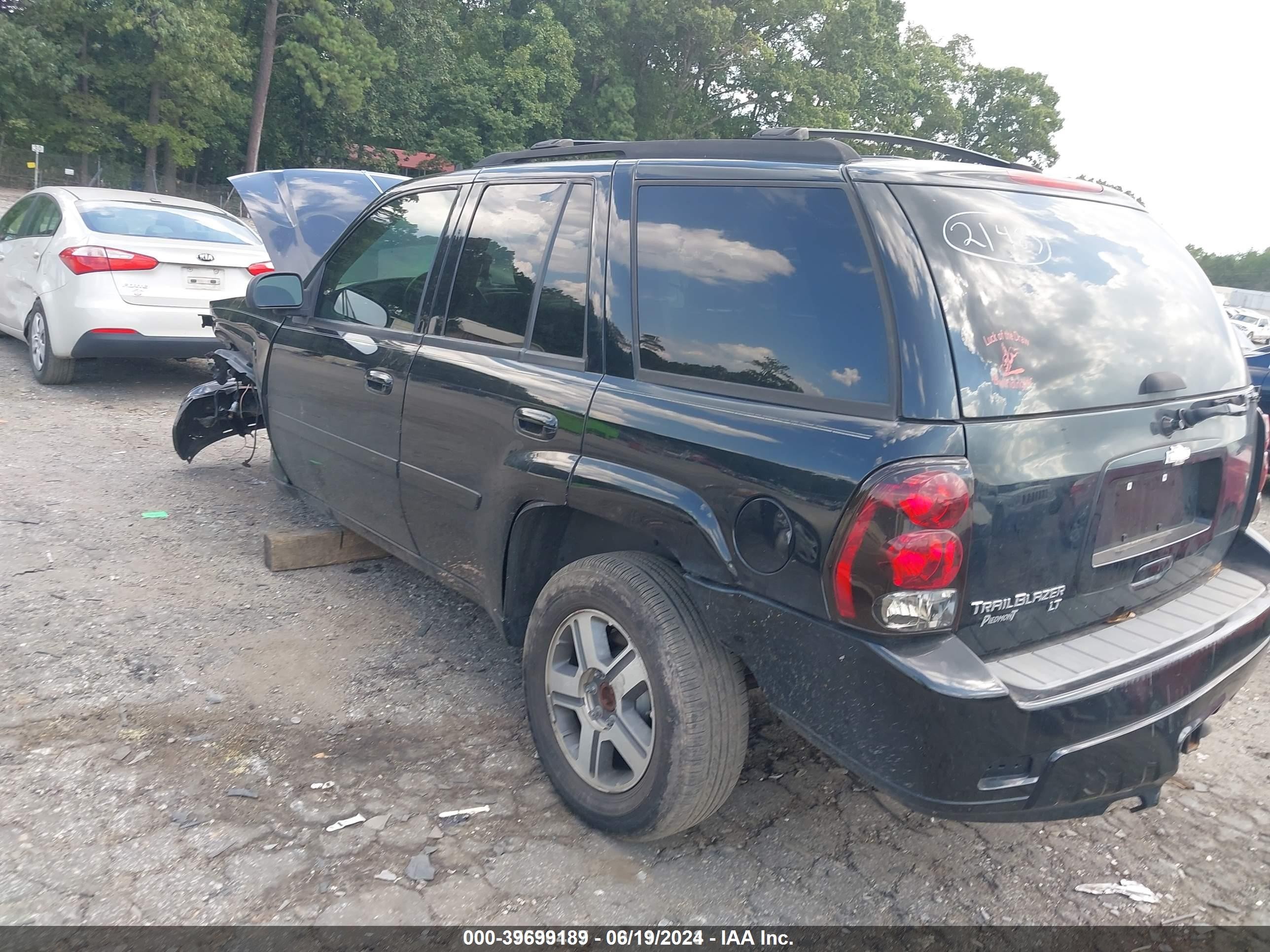 2006 Chevrolet Trailblazer Lt Black vin: 1GNDT13S662235731