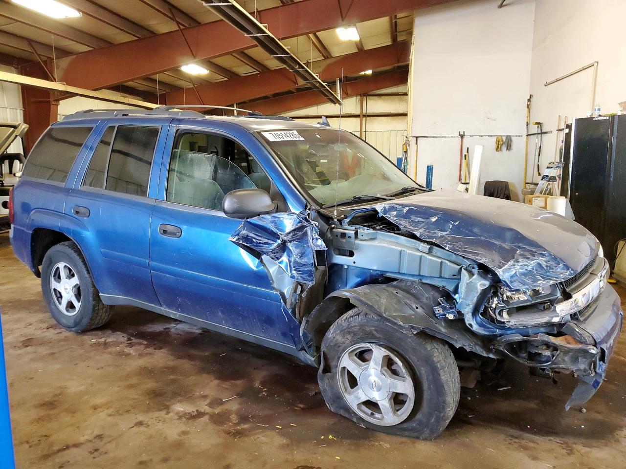 2006 Chevrolet Trailblazer Ls/lt Blue vin: 1GNDT13S662298618
