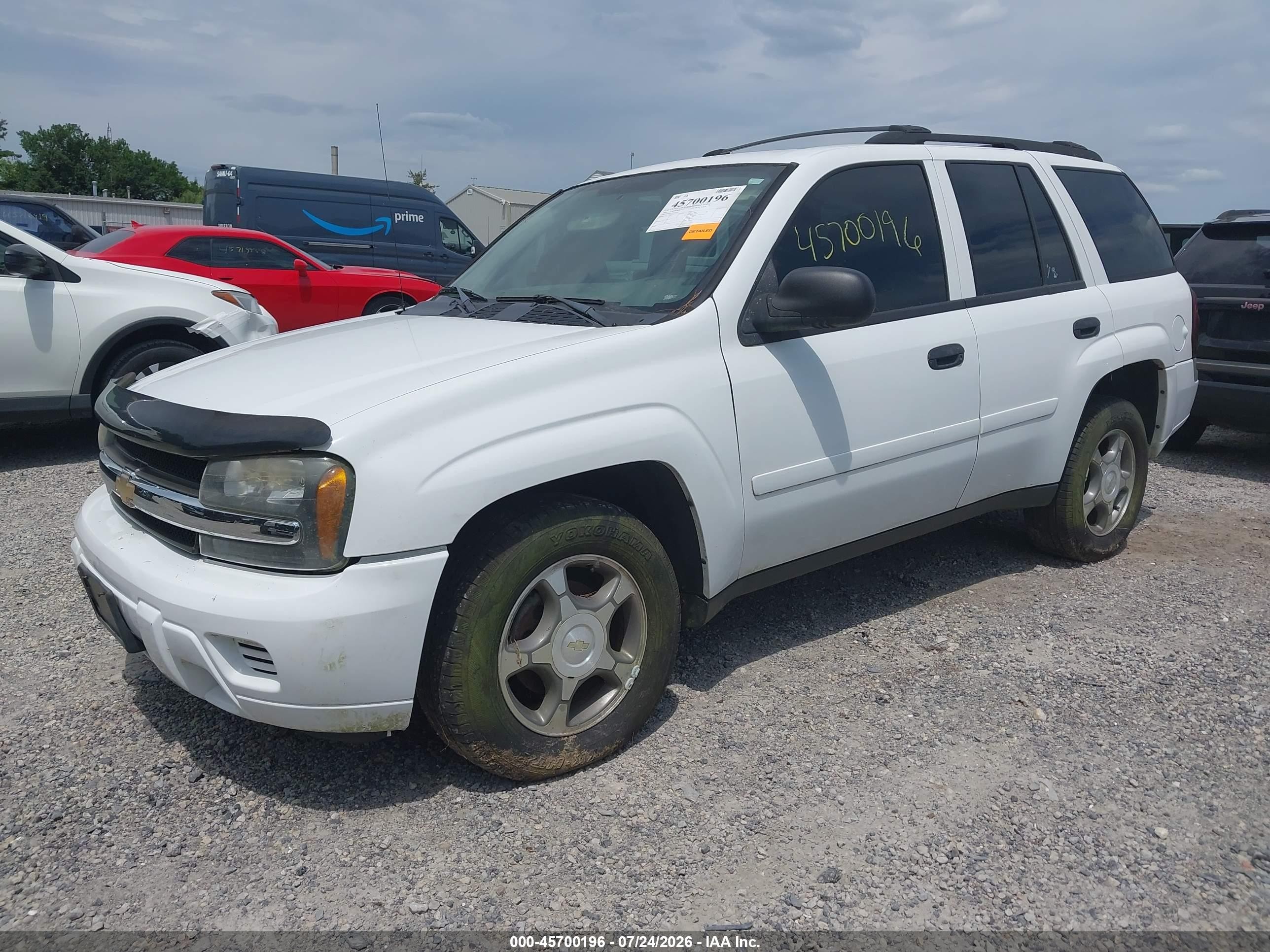 2006 Chevrolet Trailblazer Ls White vin: 1GNDT13S662332671