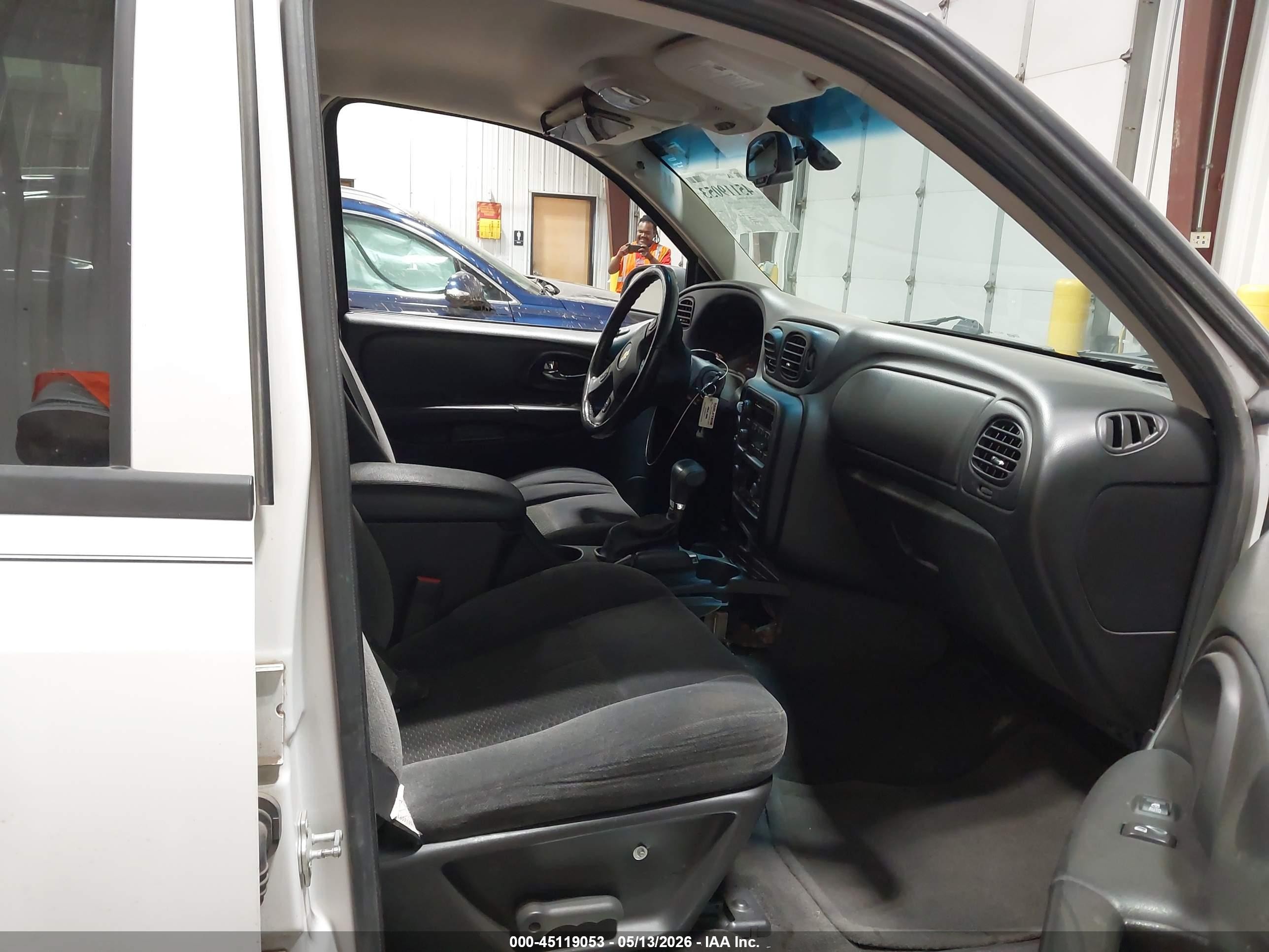 2007 Chevrolet Trailblazer Lt White vin: 1GNDT13S672242325