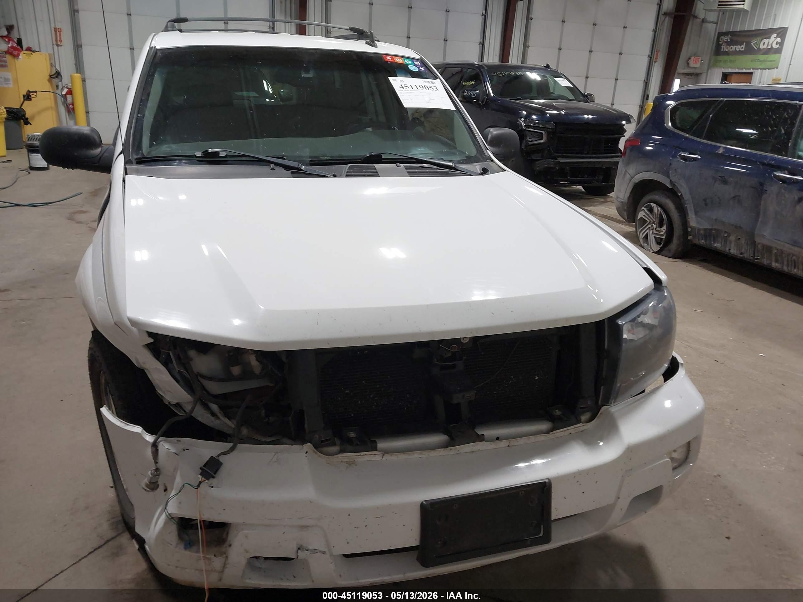 2007 Chevrolet Trailblazer Lt White vin: 1GNDT13S672242325