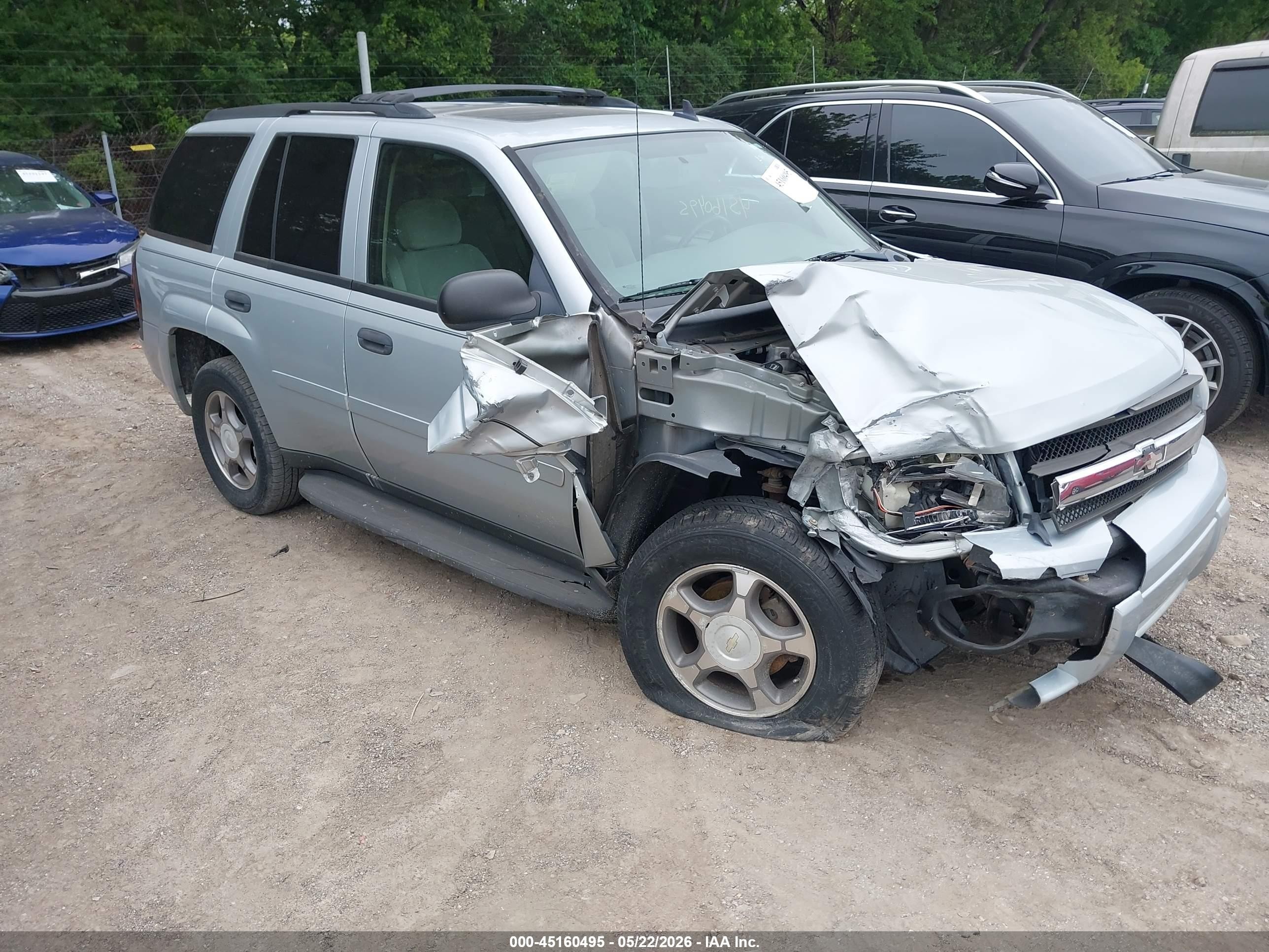 2007 Chevrolet Trailblazer Ls Silver vin: 1GNDT13S672287765