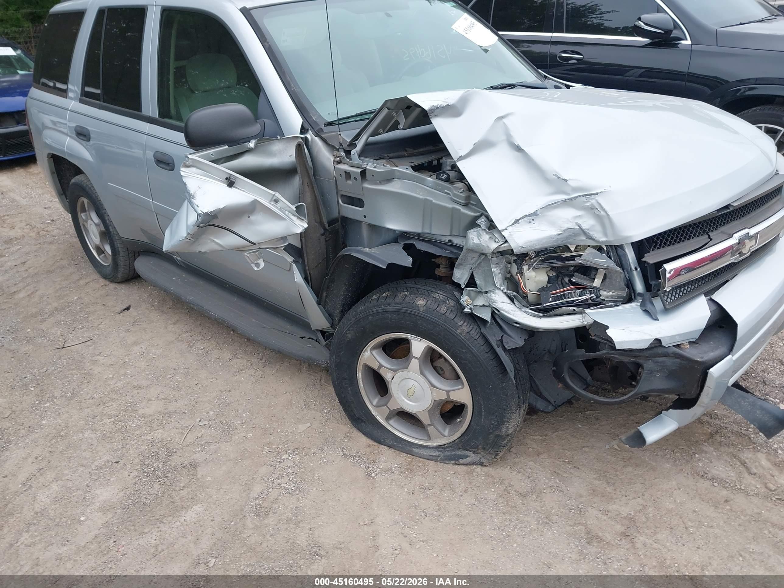 2007 Chevrolet Trailblazer Ls Silver vin: 1GNDT13S672287765
