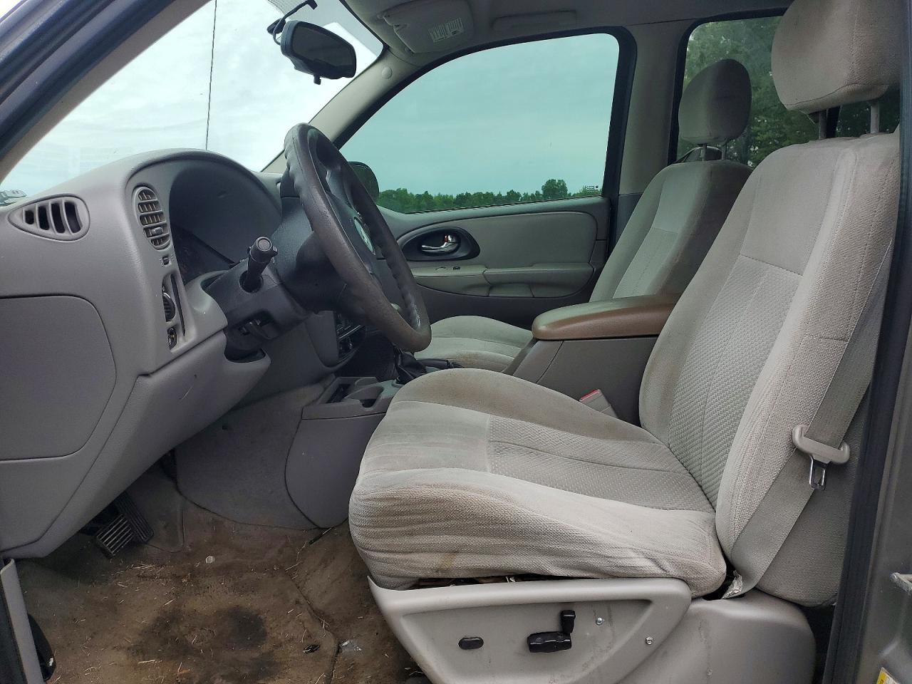 2007 Chevrolet Trailblazer Ls Gray vin: 1GNDT13S672289502