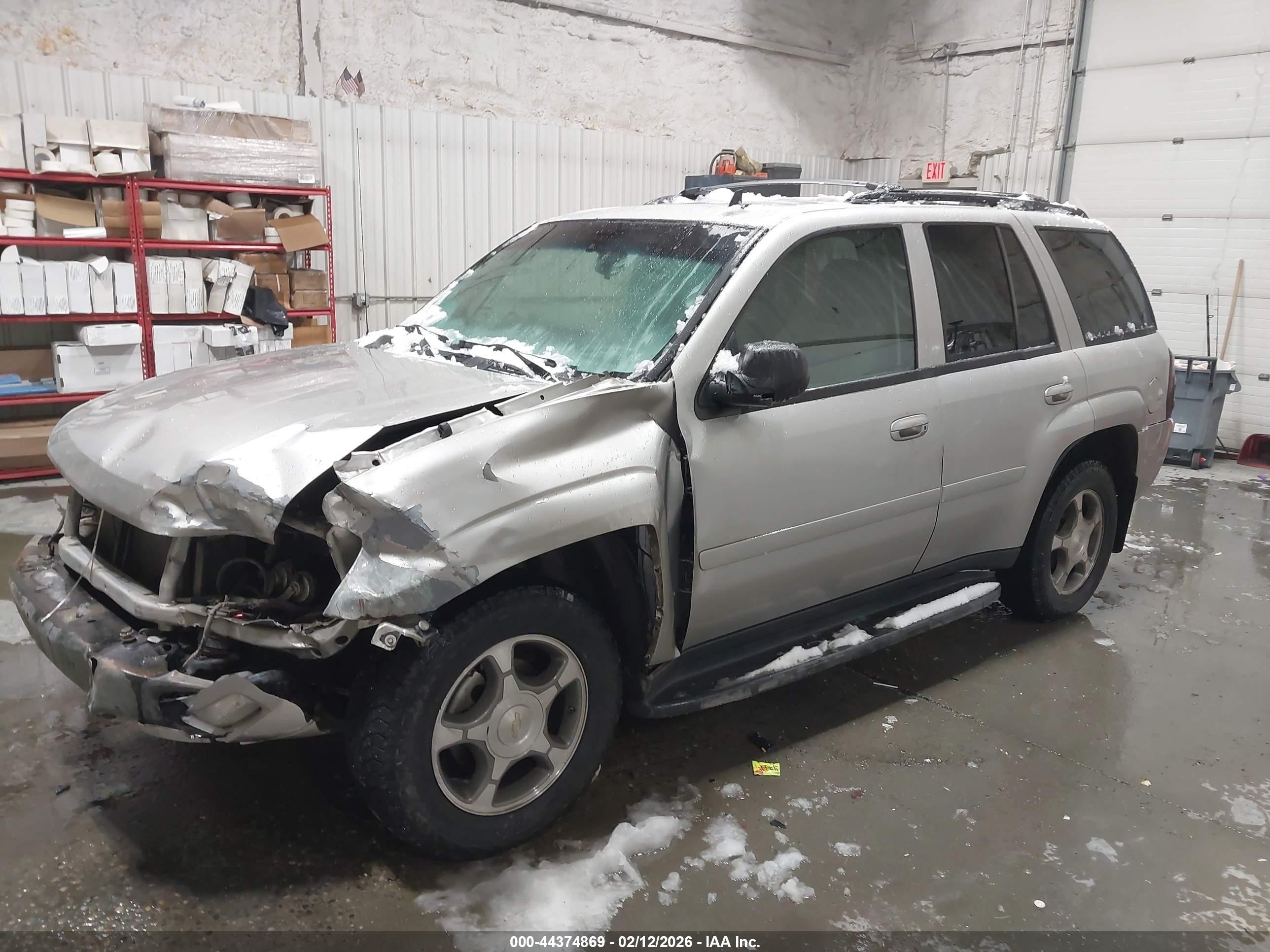 2008 Chevrolet Trailblazer Lt Silver vin: 1GNDT13S682103698