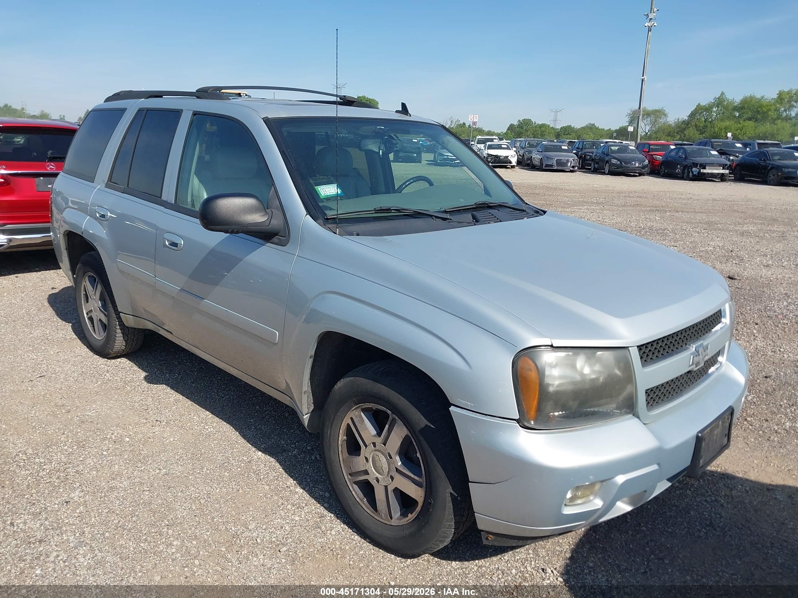 2008 Chevrolet Trailblazer Lt Silver vin: 1GNDT13S682168518
