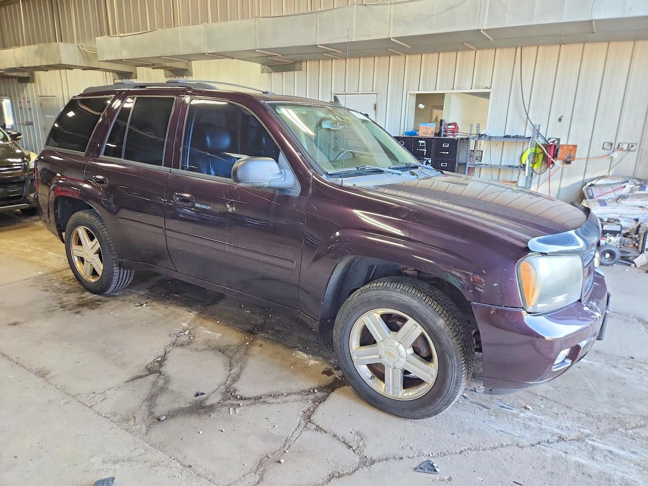 2008 Chevrolet Trailblazer Ls Бордовый vin: 1GNDT13S682204398