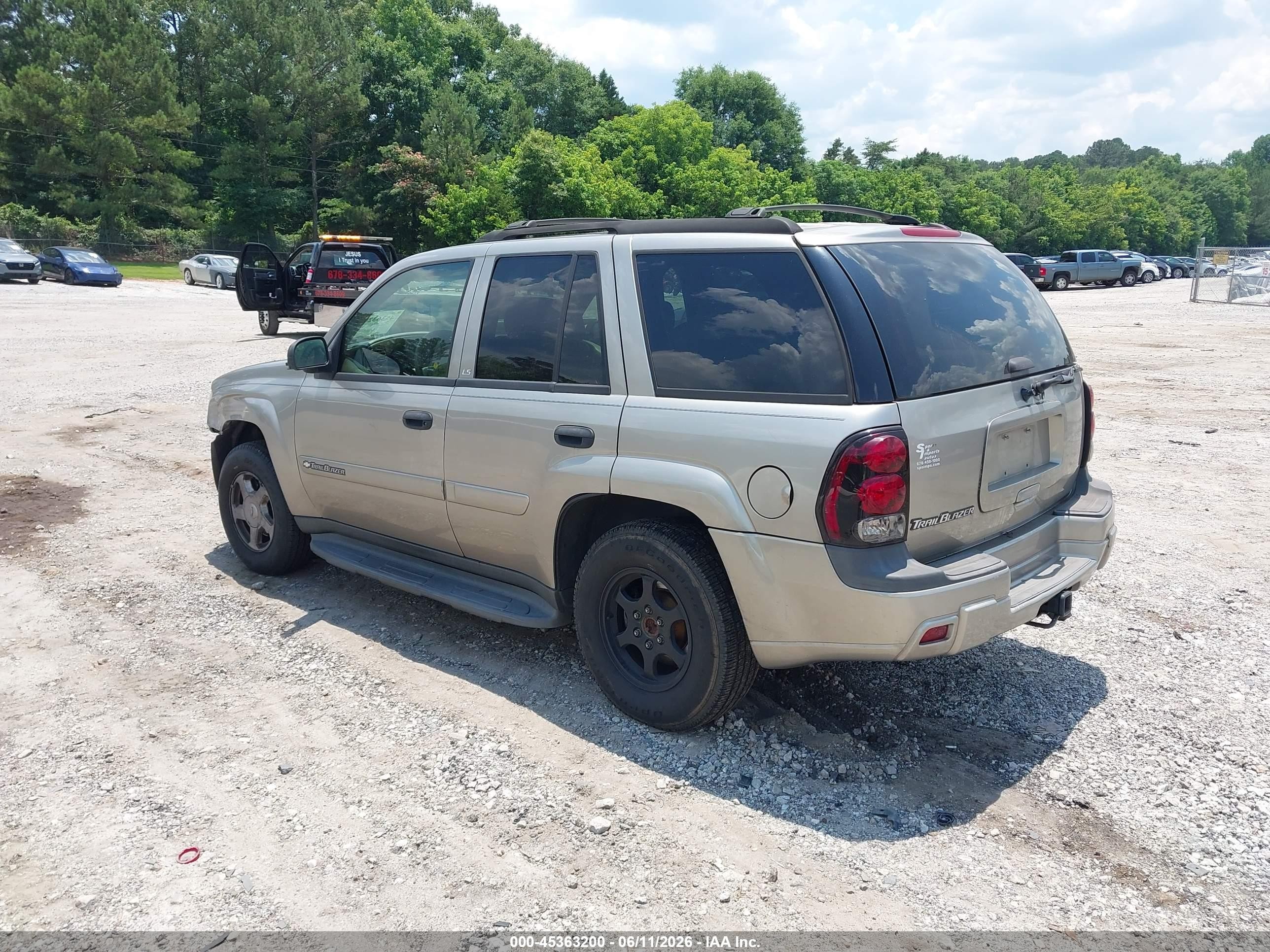 2002 Chevrolet Trailblazer Ls Silver vin: 1GNDT13S722446852
