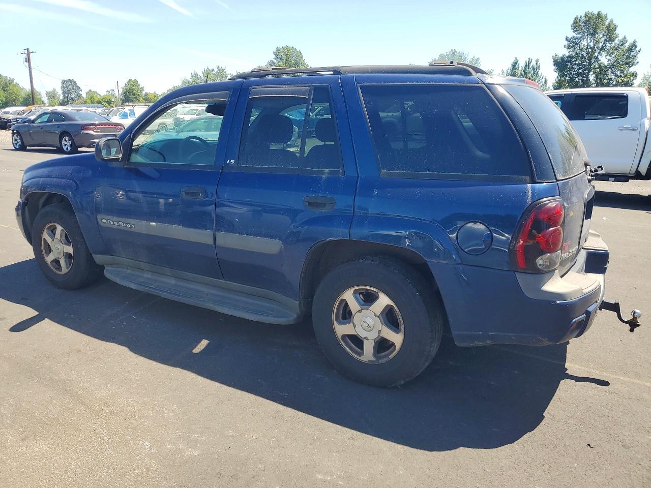 2004 Chevrolet Trailblazer Ls Blue vin: 1GNDT13S742136221
