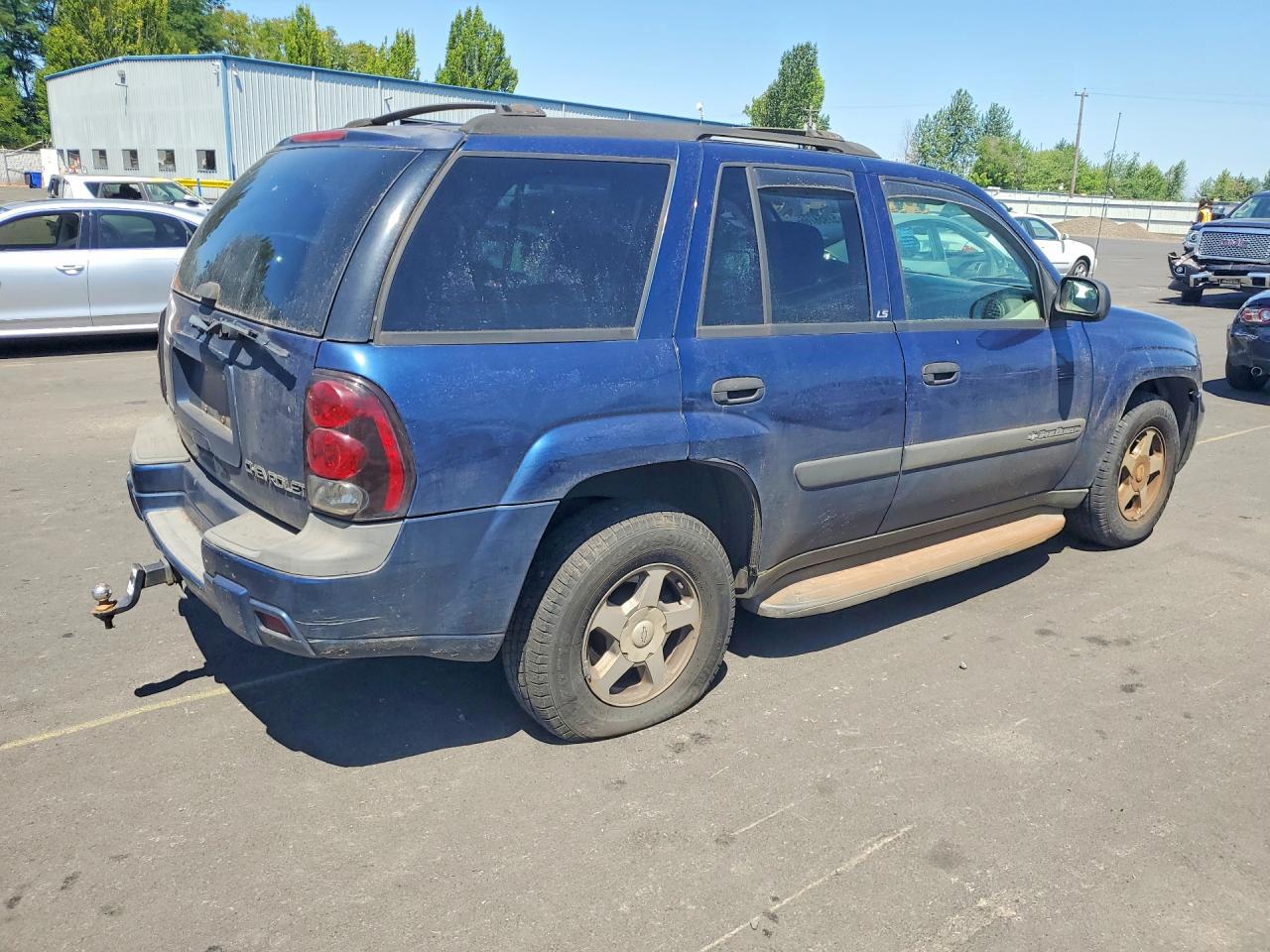 2004 Chevrolet Trailblazer Ls Blue vin: 1GNDT13S742136221