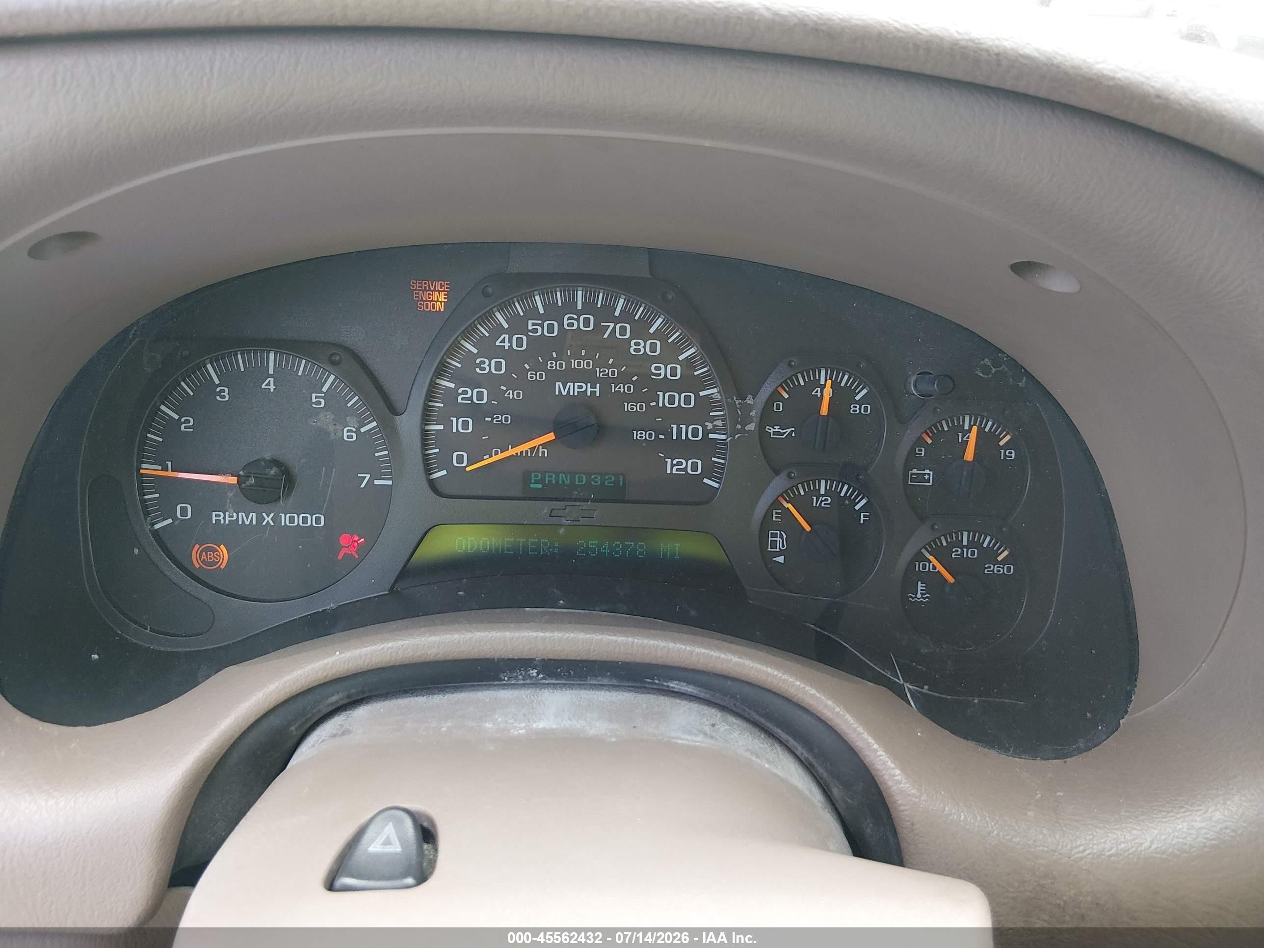 2004 Chevrolet Trailblazer Lt Gold vin: 1GNDT13S742158686