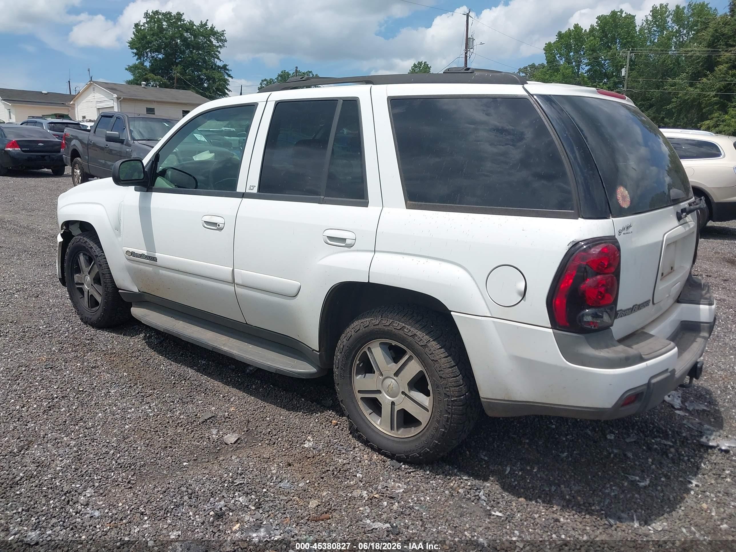 2004 Chevrolet Trailblazer Lt White vin: 1GNDT13S742173561