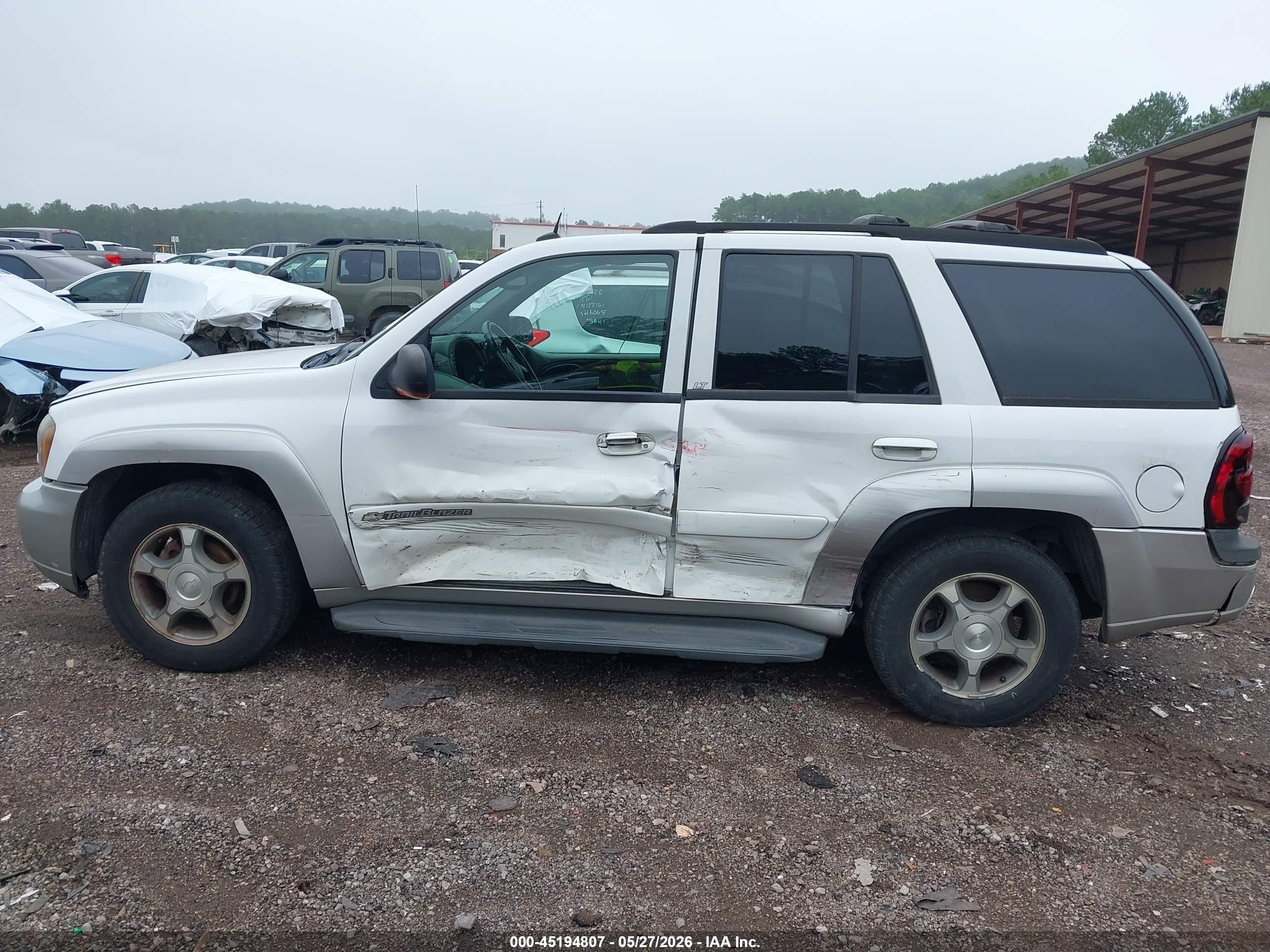 2004 Chevrolet Trailblazer Lt White vin: 1GNDT13S742368401