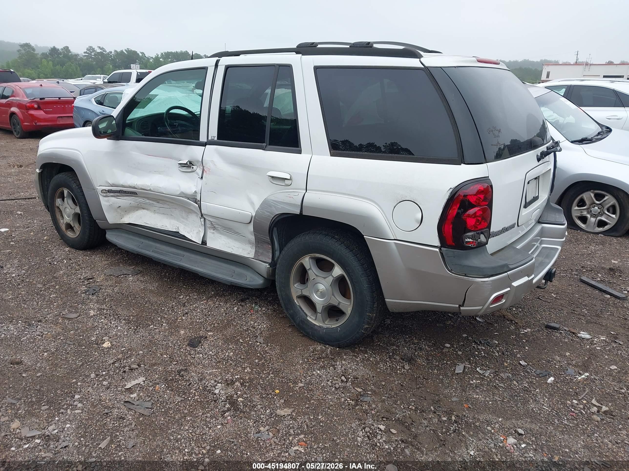 2004 Chevrolet Trailblazer Lt White vin: 1GNDT13S742368401