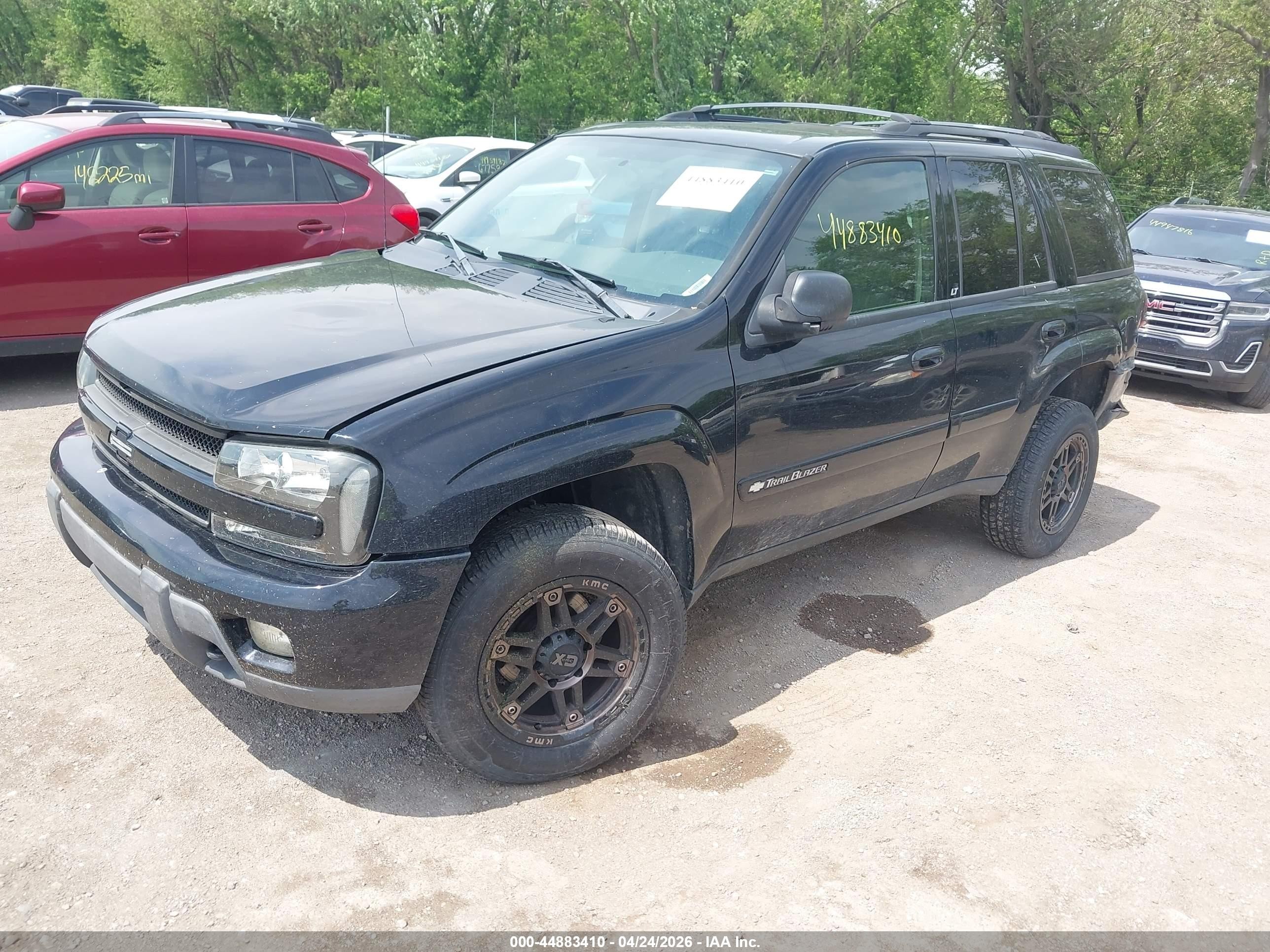 2004 Chevrolet Trailblazer Lt Black vin: 1GNDT13S742449950