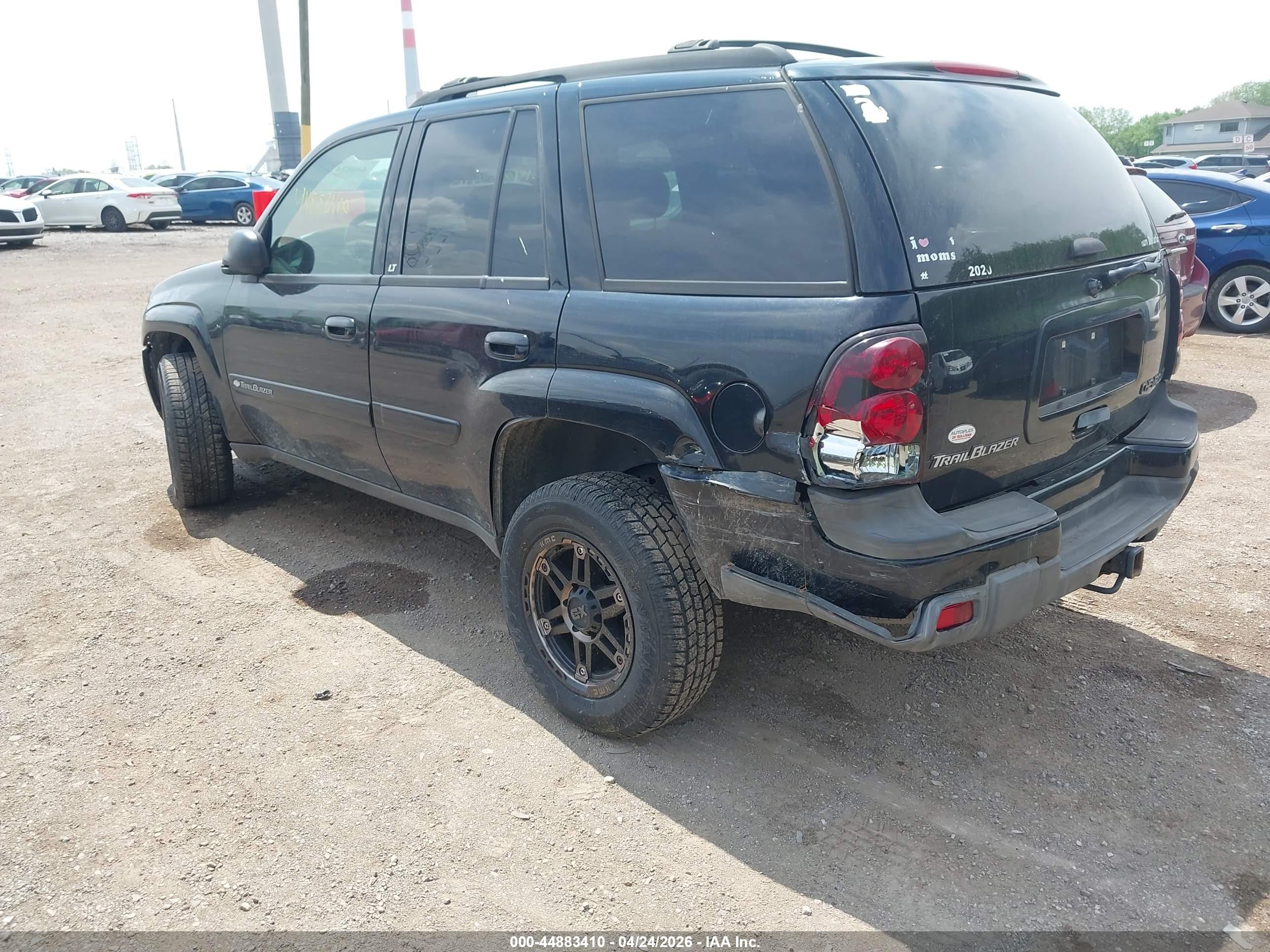 2004 Chevrolet Trailblazer Lt Black vin: 1GNDT13S742449950