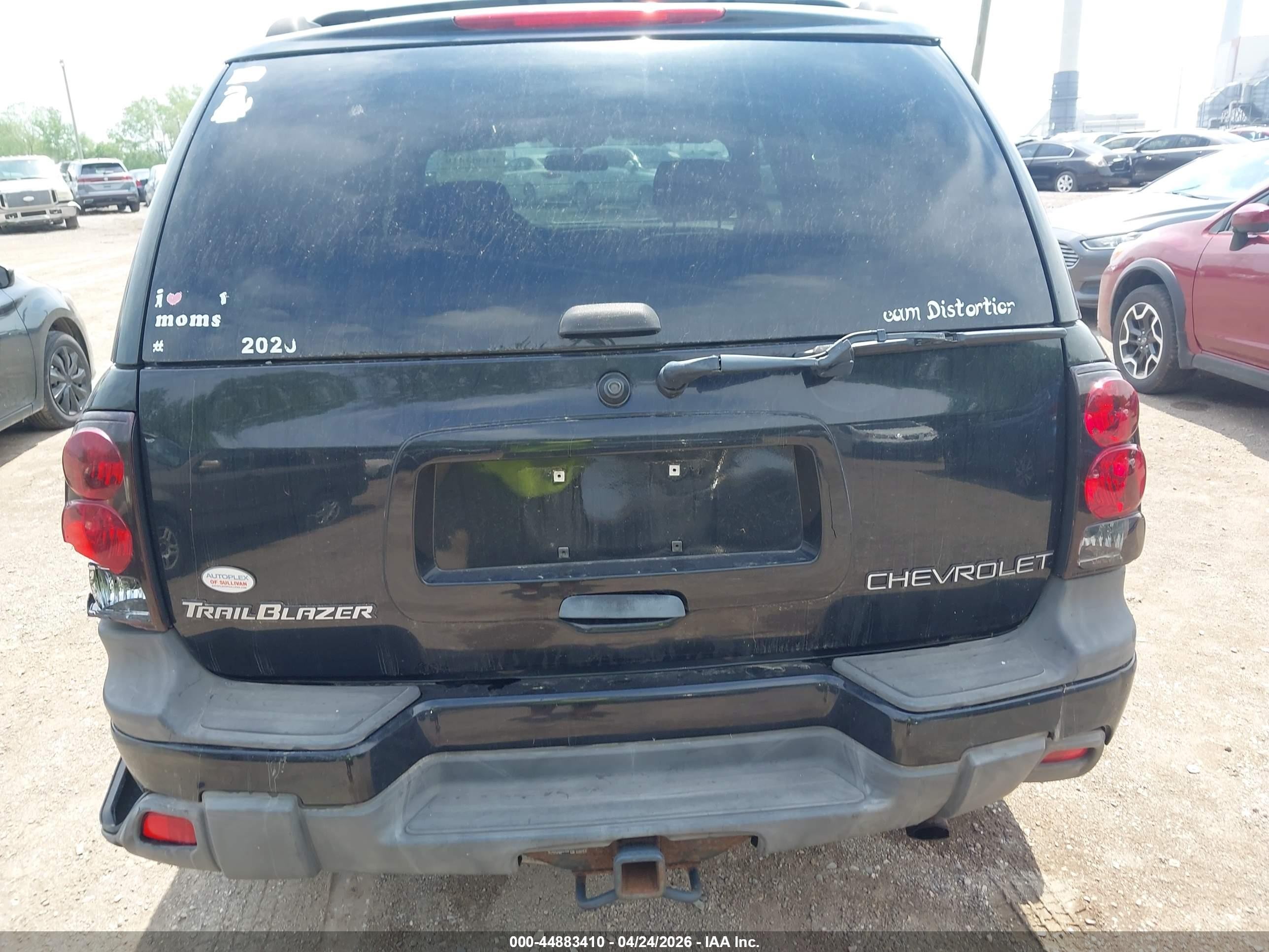 2004 Chevrolet Trailblazer Lt Black vin: 1GNDT13S742449950