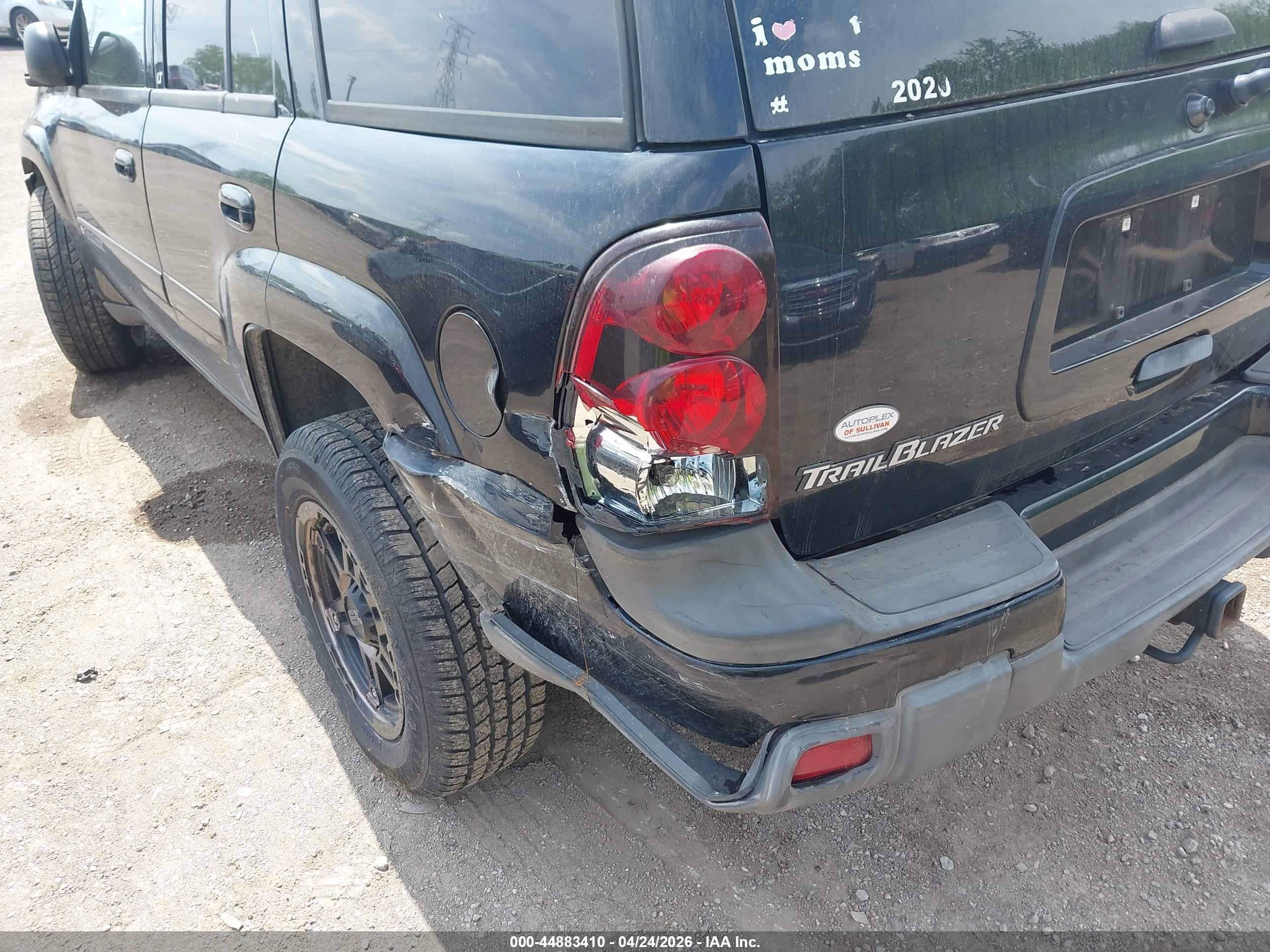 2004 Chevrolet Trailblazer Lt Black vin: 1GNDT13S742449950