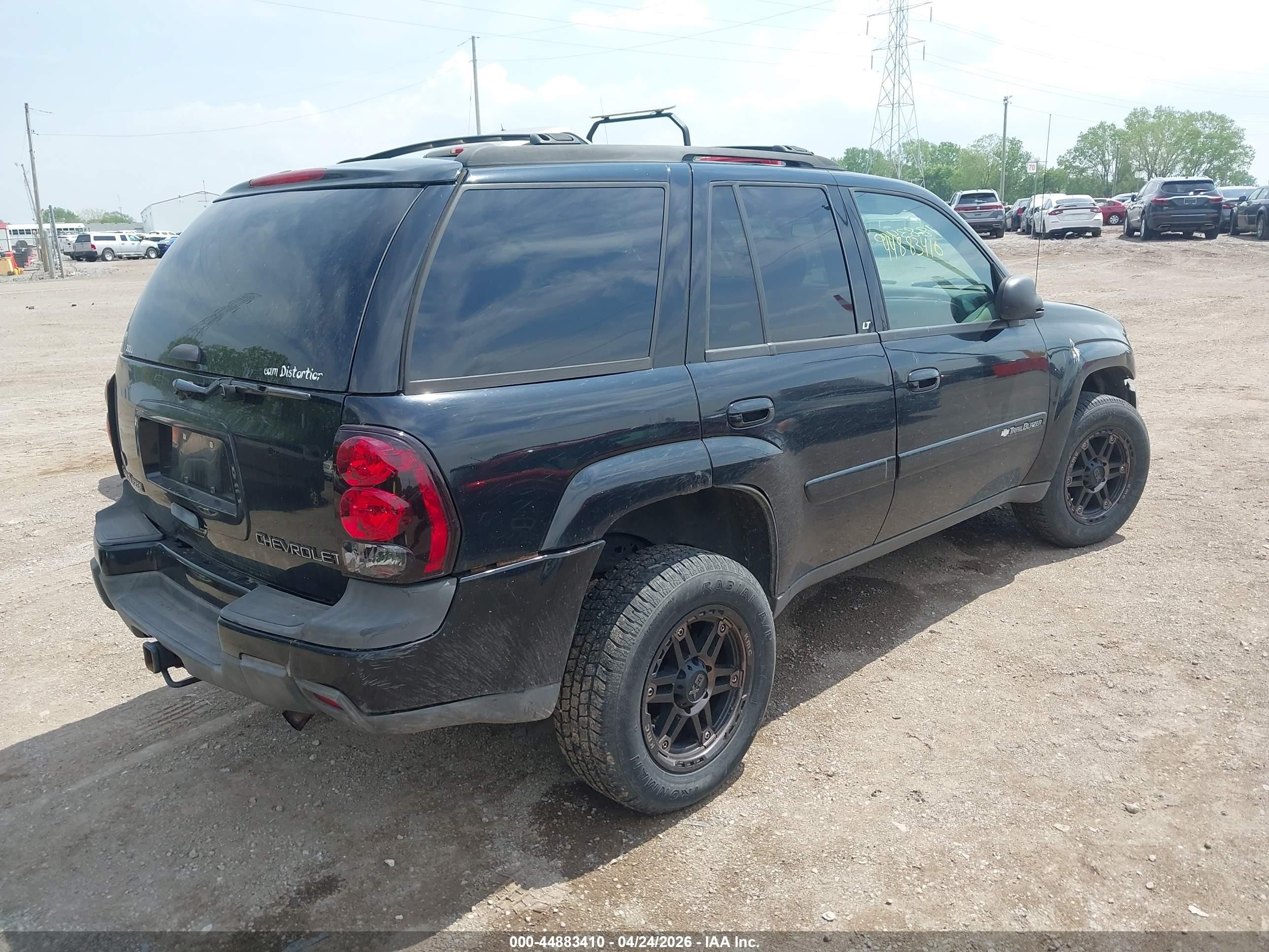 2004 Chevrolet Trailblazer Lt Black vin: 1GNDT13S742449950