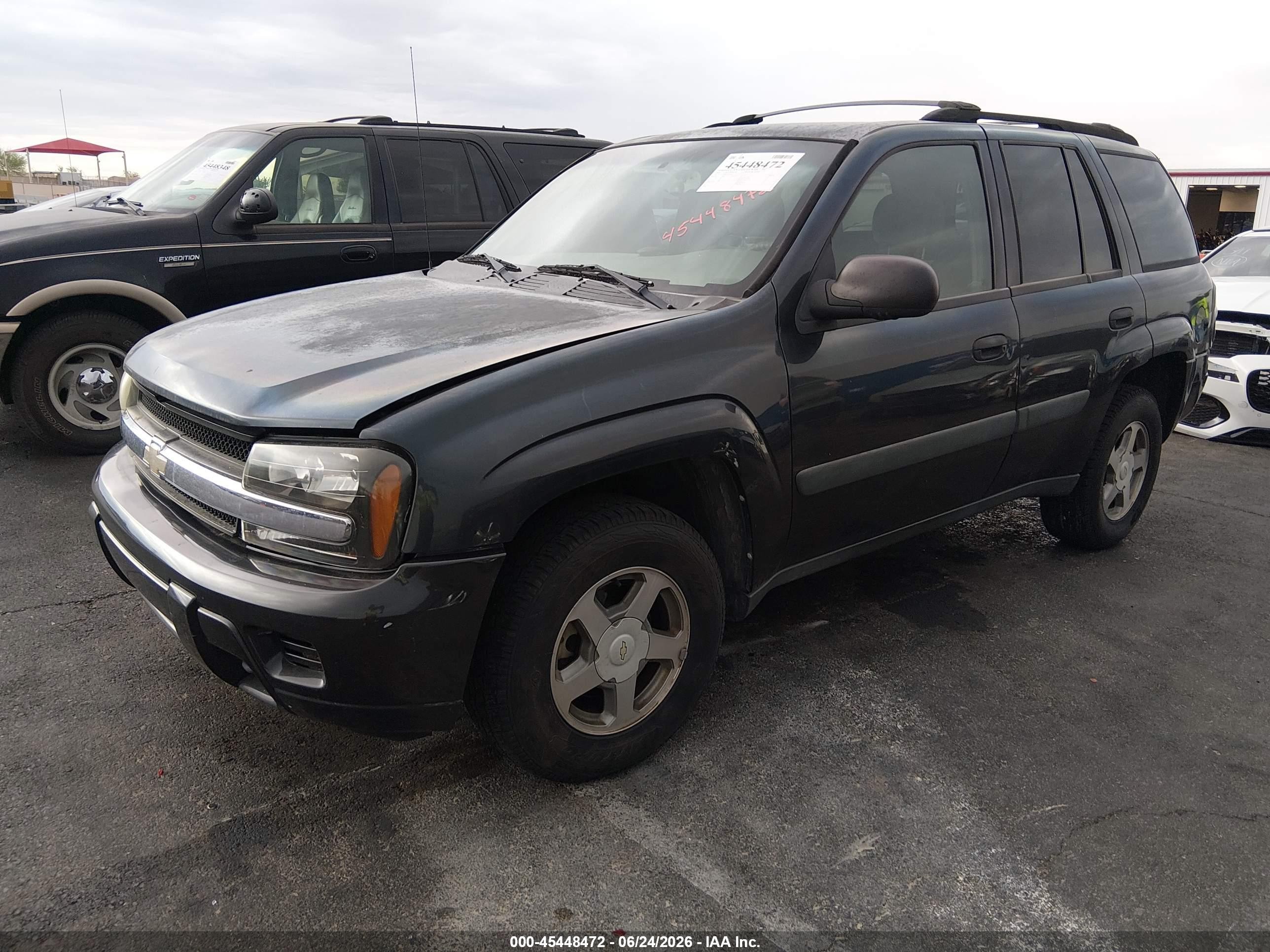2005 Chevrolet Trailblazer Ls Dark Blue vin: 1GNDT13S752304845