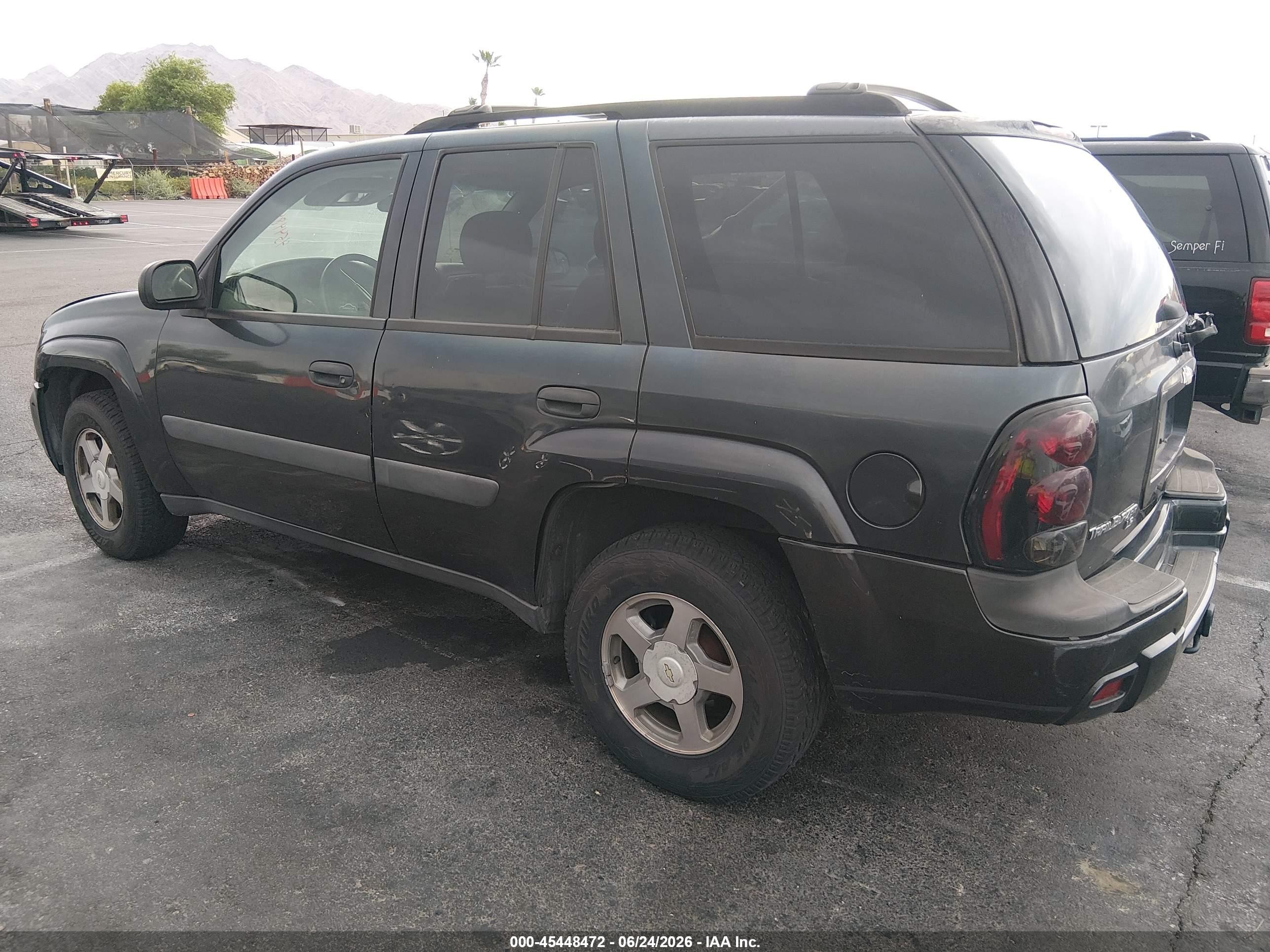 2005 Chevrolet Trailblazer Ls Dark Blue vin: 1GNDT13S752304845