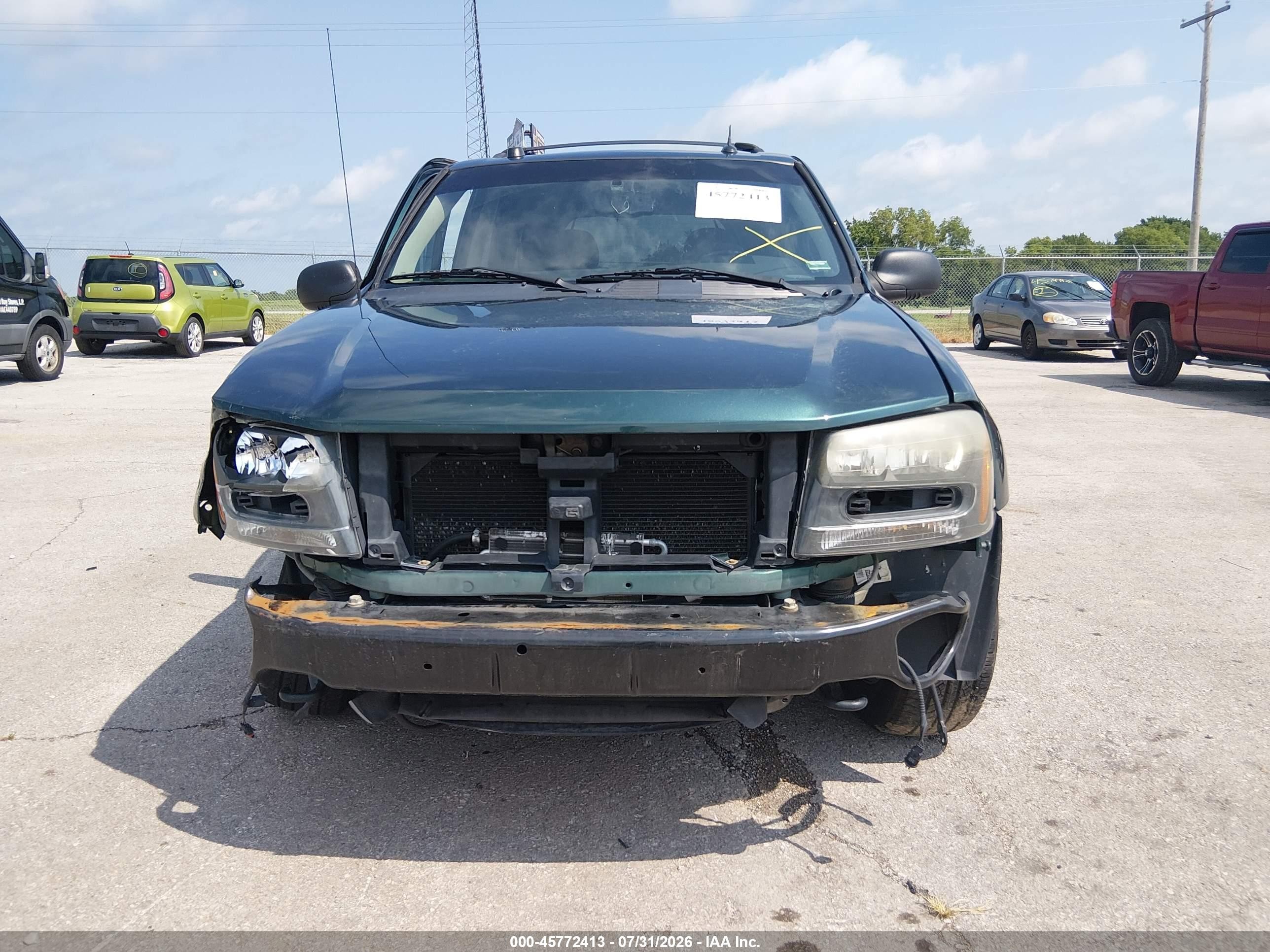 2005 Chevrolet Trailblazer Lt Зеленый vin: 1GNDT13S752390528