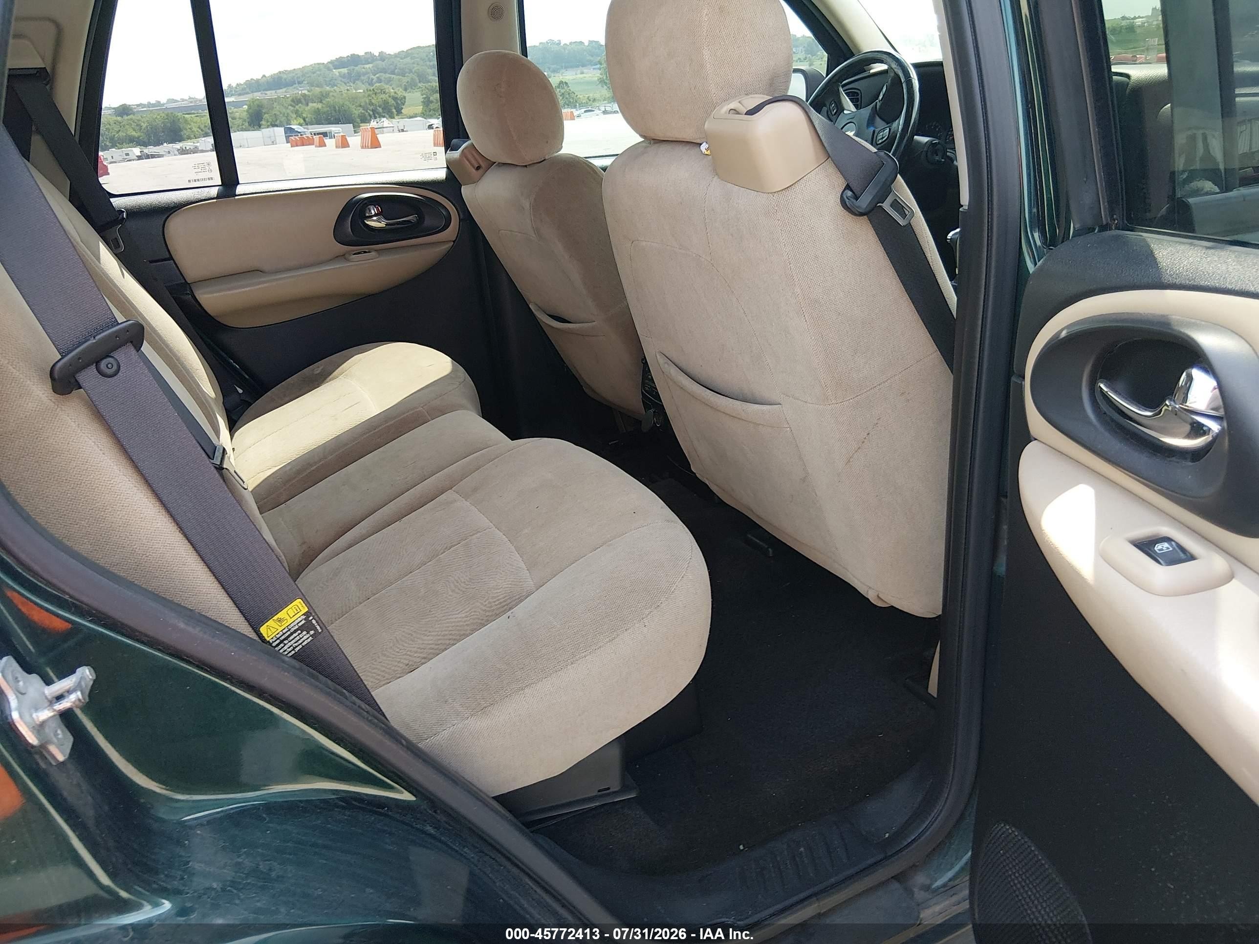 2005 Chevrolet Trailblazer Lt Зеленый vin: 1GNDT13S752390528