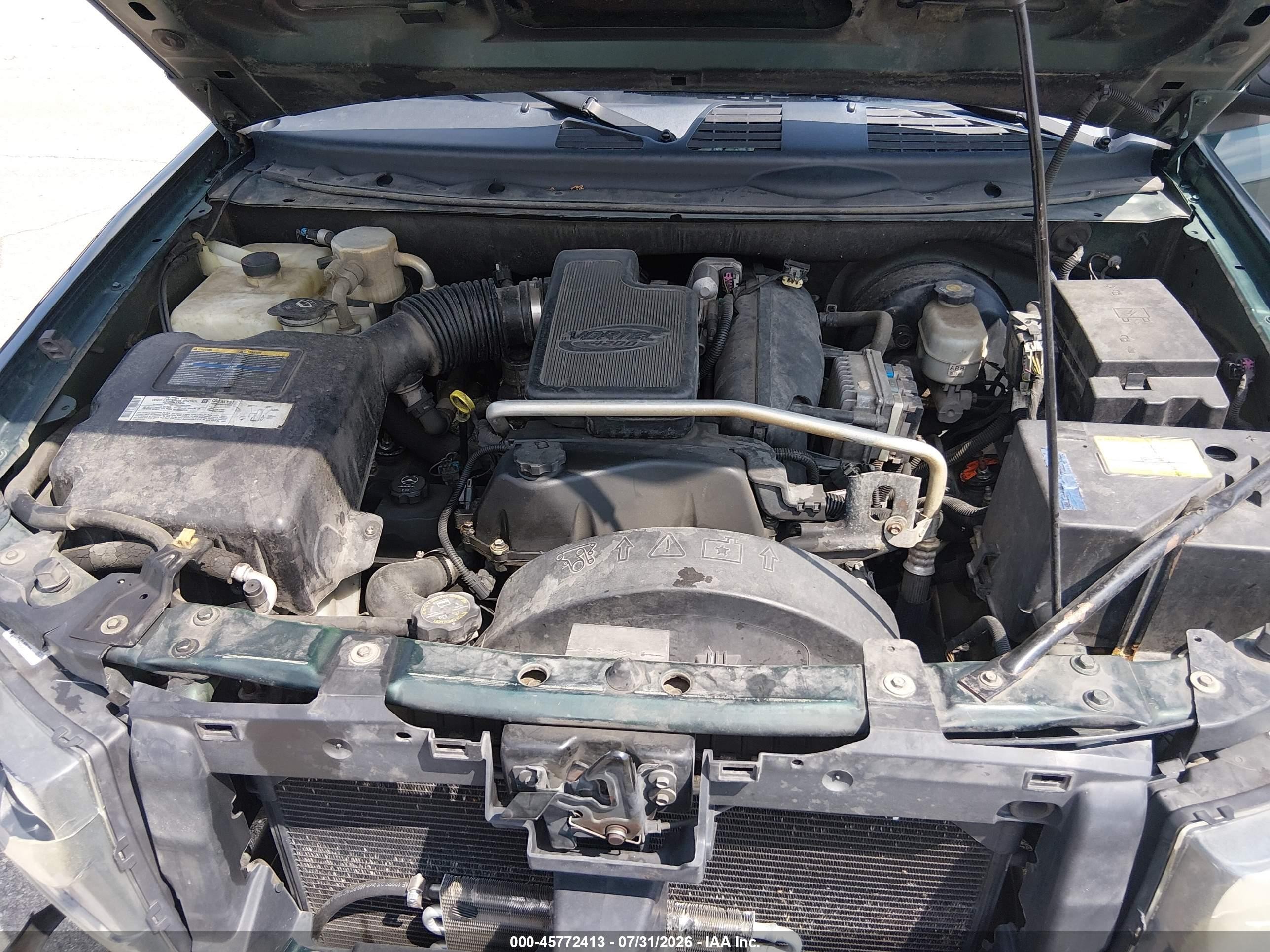 2005 Chevrolet Trailblazer Lt Зеленый vin: 1GNDT13S752390528