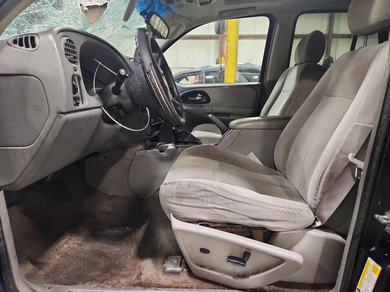 2006 Chevrolet Trailblazer Ls Black vin: 1GNDT13S762266048