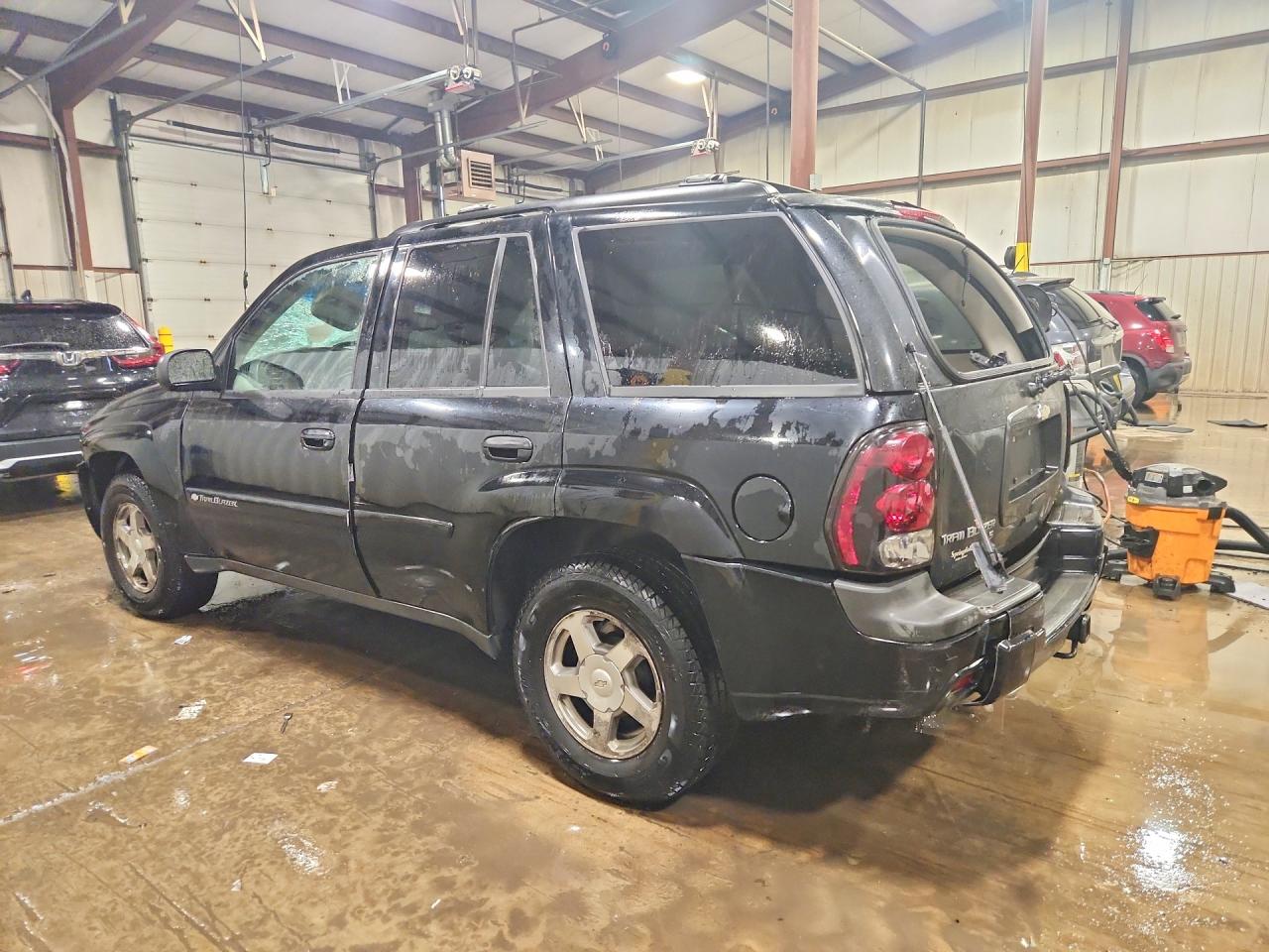 2006 Chevrolet Trailblazer Ls Black vin: 1GNDT13S762266048