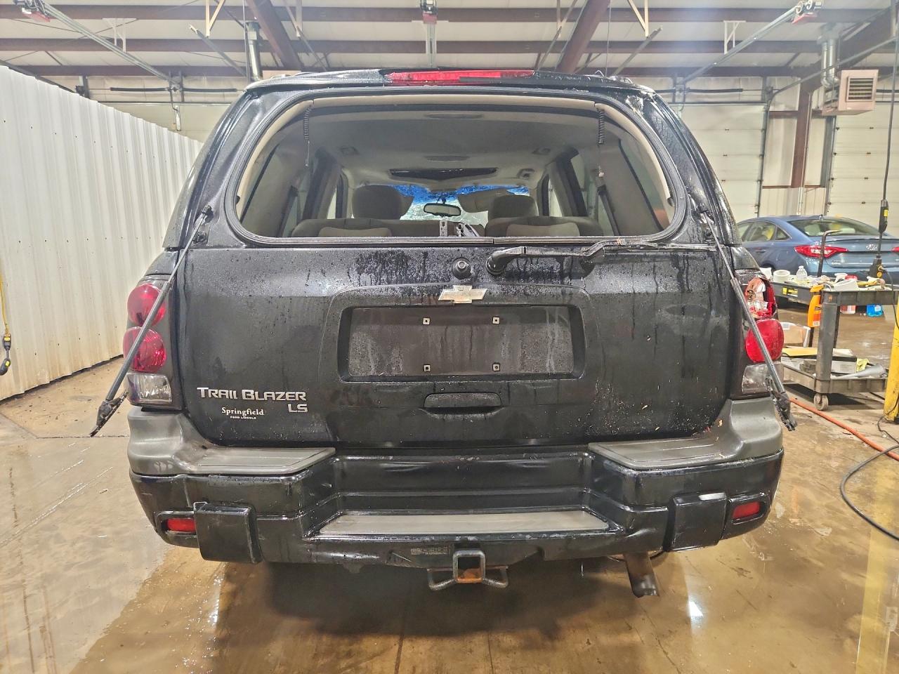 2006 Chevrolet Trailblazer Ls Black vin: 1GNDT13S762266048