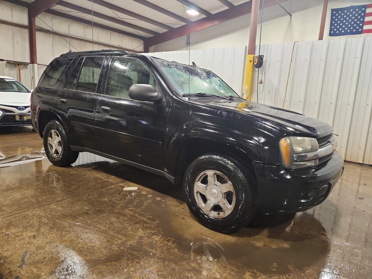 2006 Chevrolet Trailblazer Ls Black vin: 1GNDT13S762266048