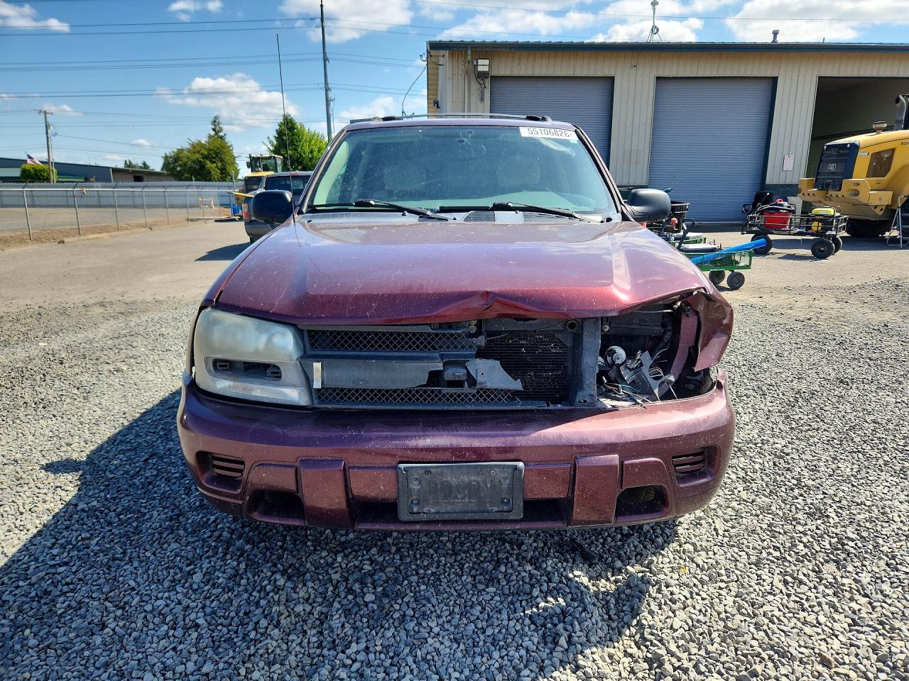 2007 Chevrolet Trailblazer Ls Maroon vin: 1GNDT13S772226098