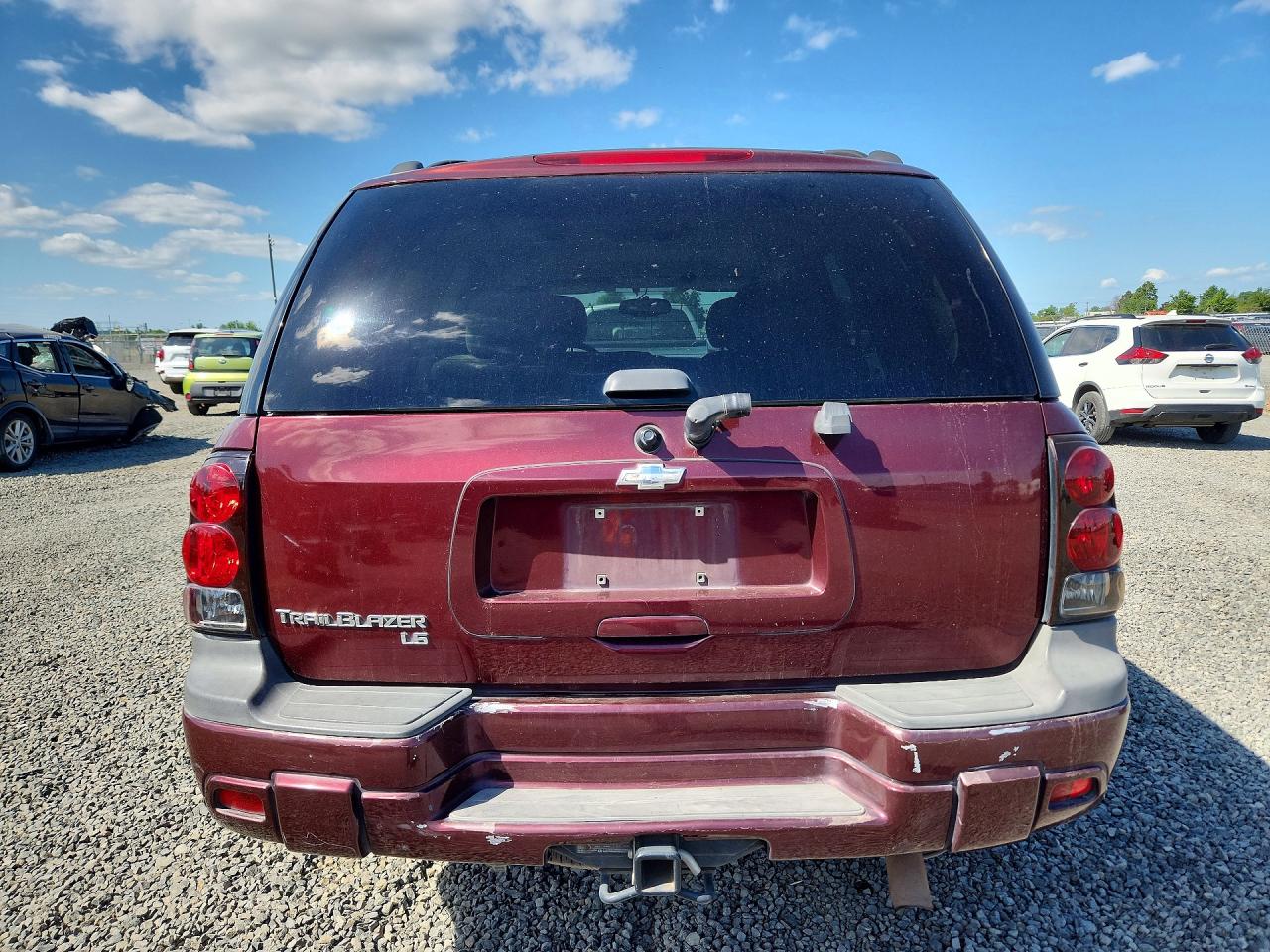 2007 Chevrolet Trailblazer Ls Maroon vin: 1GNDT13S772226098