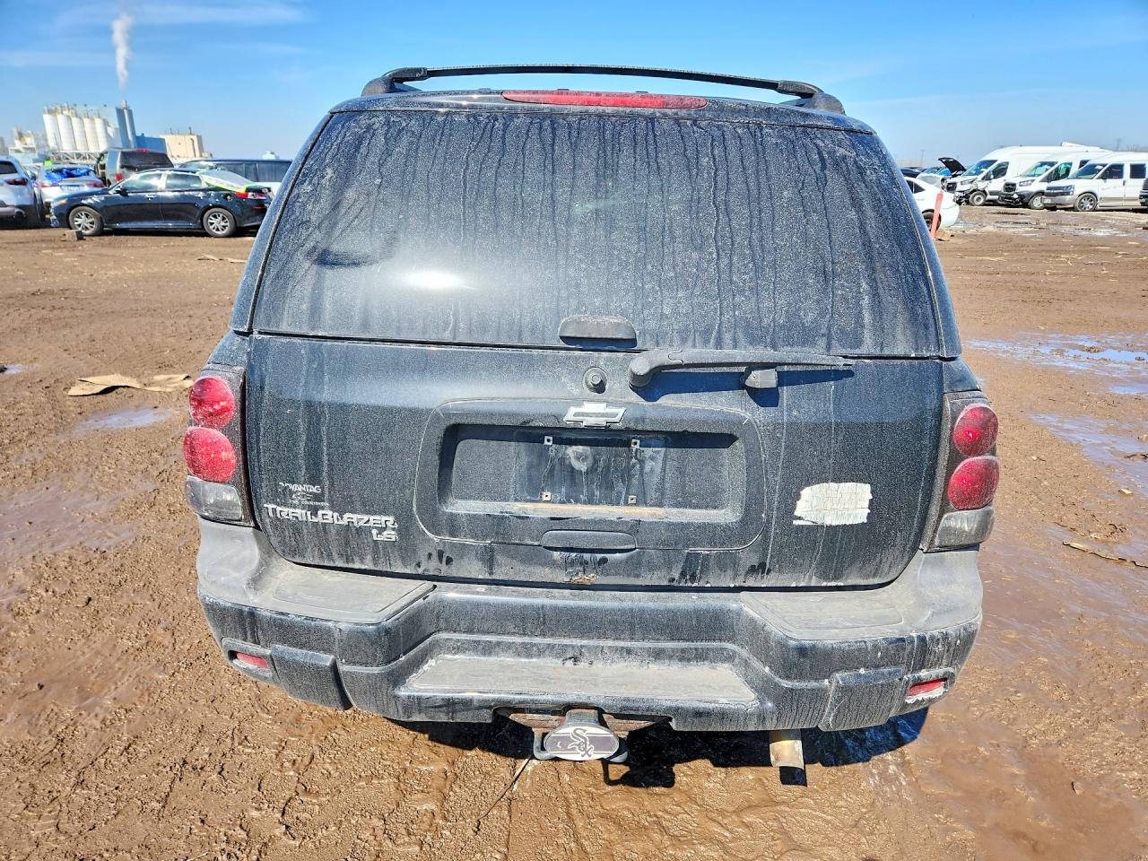 2007 Chevrolet Trailblazer Ls Black vin: 1GNDT13S772237313