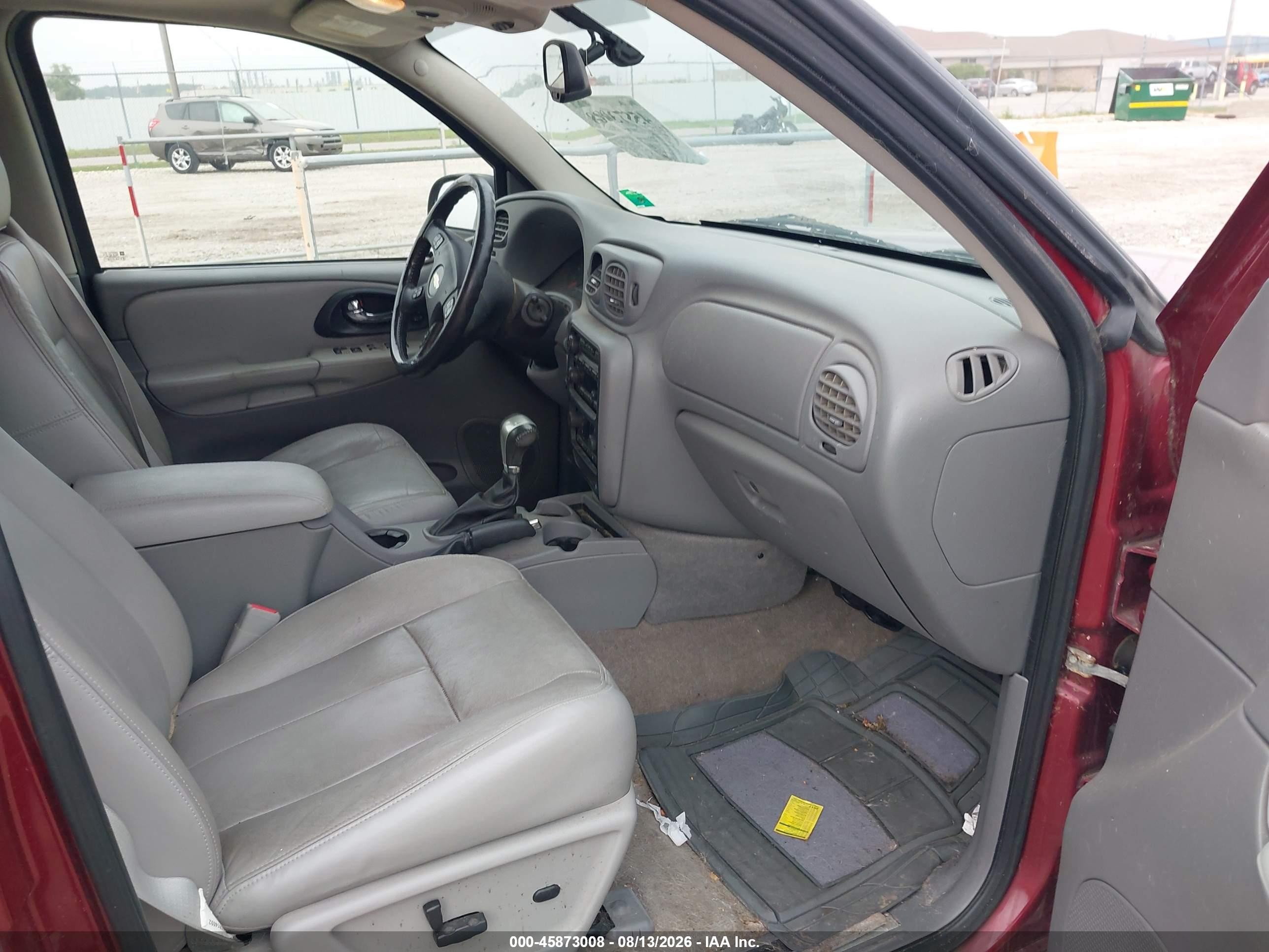 2007 Chevrolet Trailblazer Lt Maroon vin: 1GNDT13S772268352