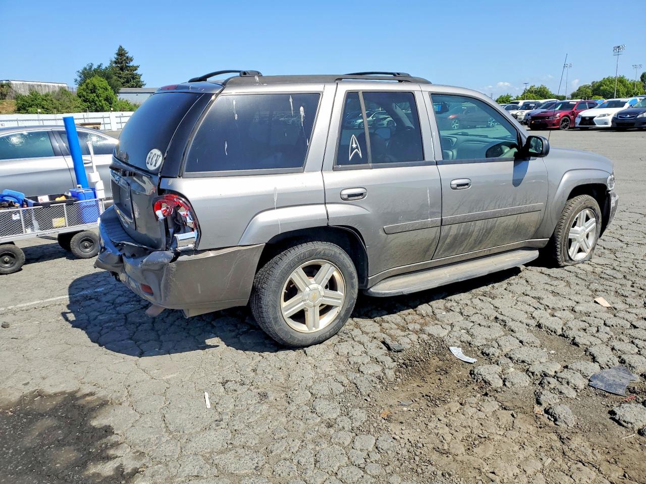 2008 Chevrolet Trailblazer Ls Gray vin: 1GNDT13S782115665