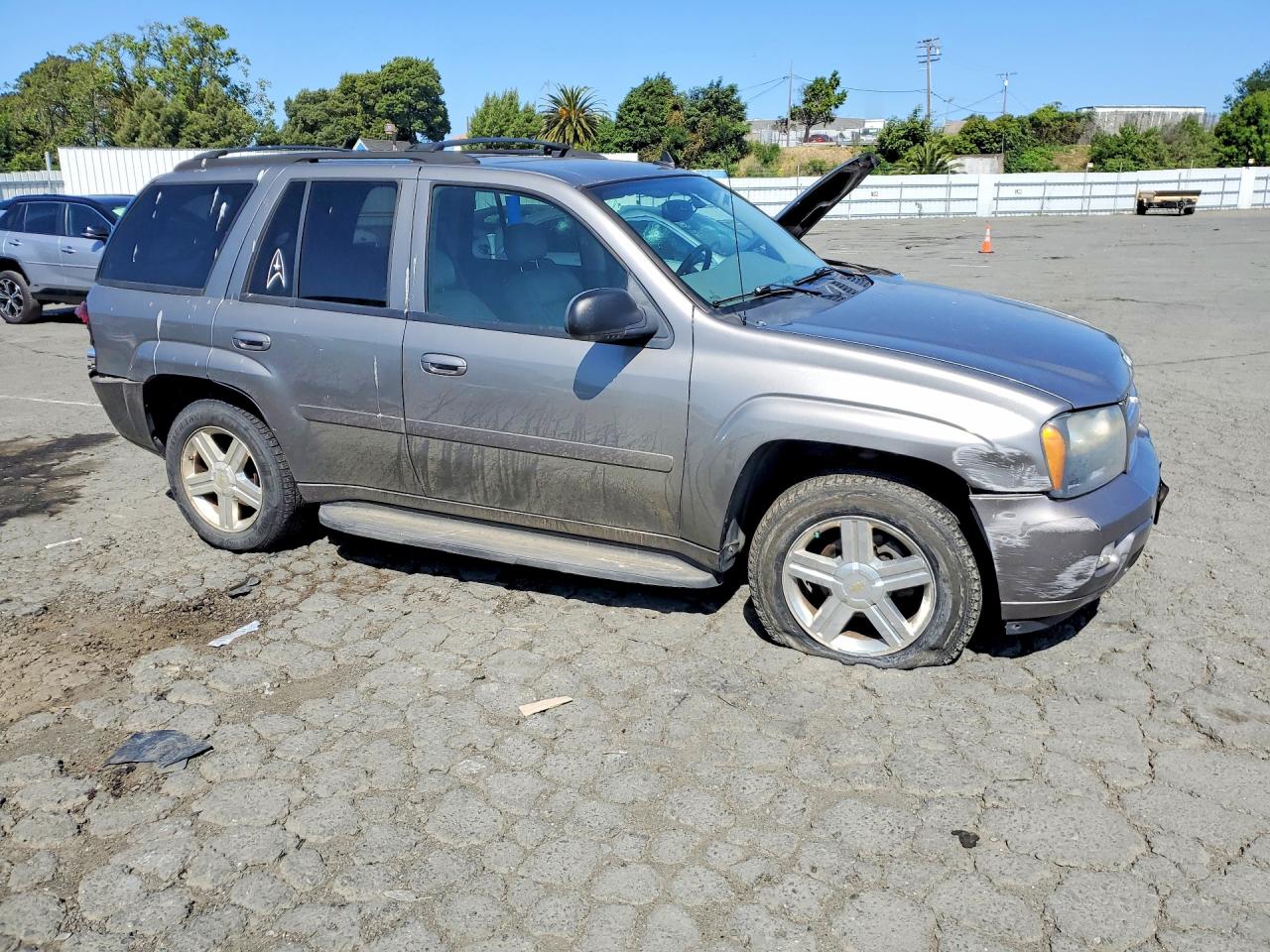 2008 Chevrolet Trailblazer Ls Gray vin: 1GNDT13S782115665