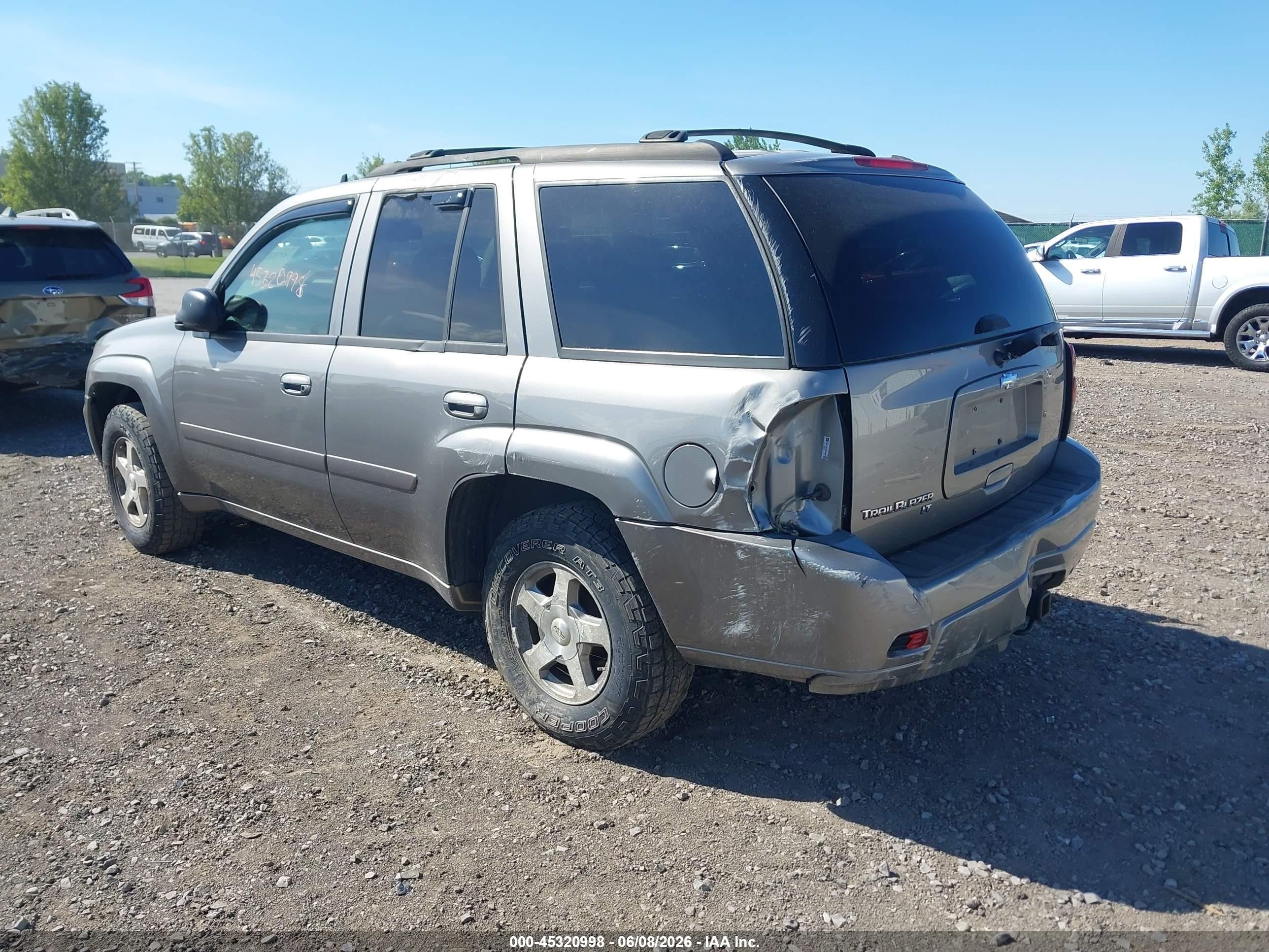 2008 Chevrolet Trailblazer Lt Серый vin: 1GNDT13S782123006