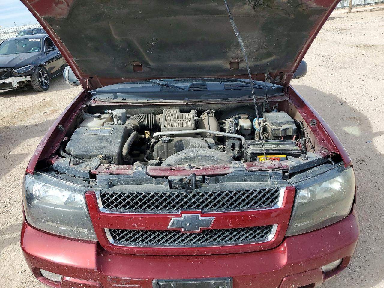 2008 Chevrolet Trailblazer Ls Red vin: 1GNDT13S782170763