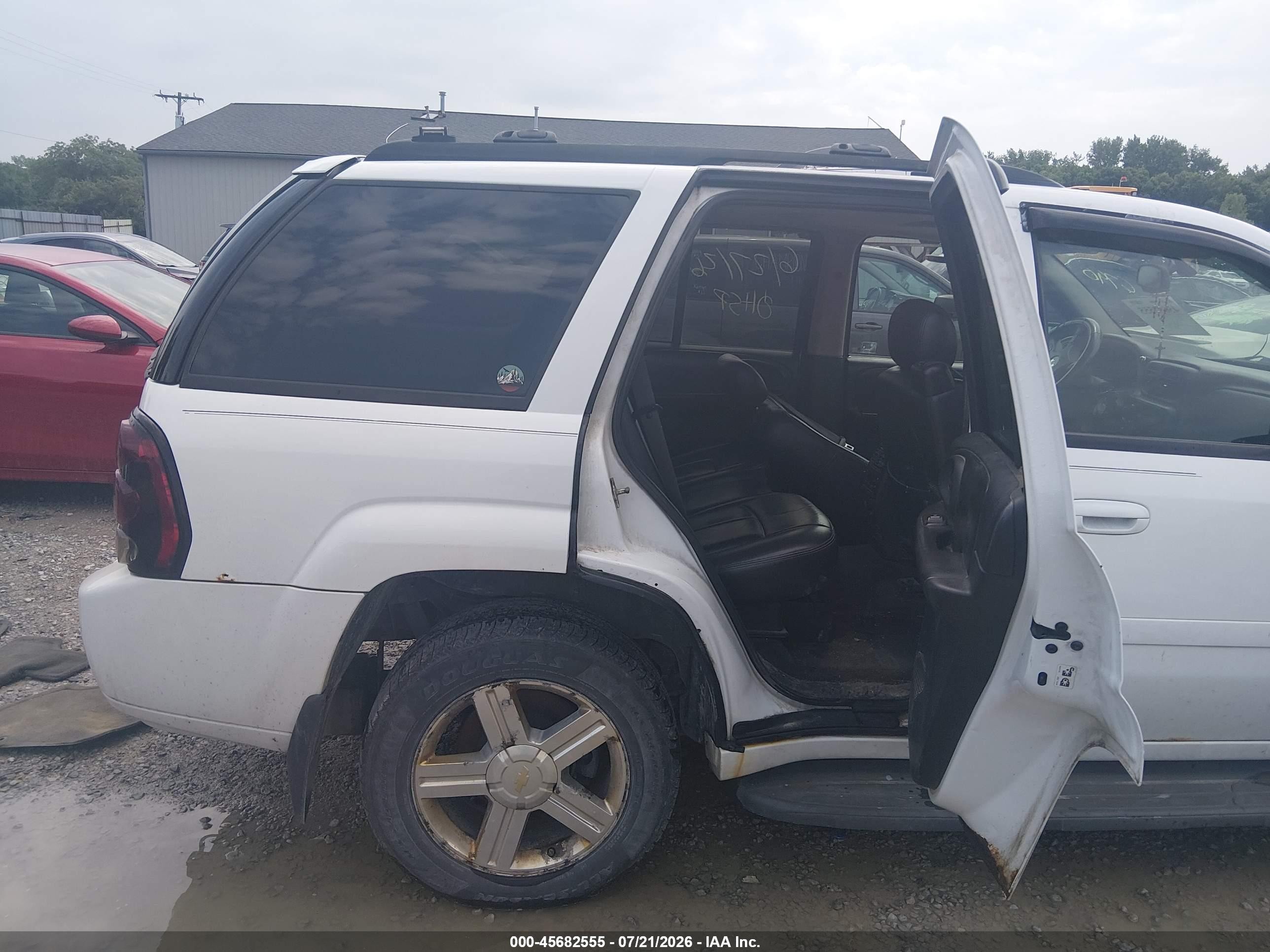 2008 Chevrolet Trailblazer Lt White vin: 1GNDT13S782176790