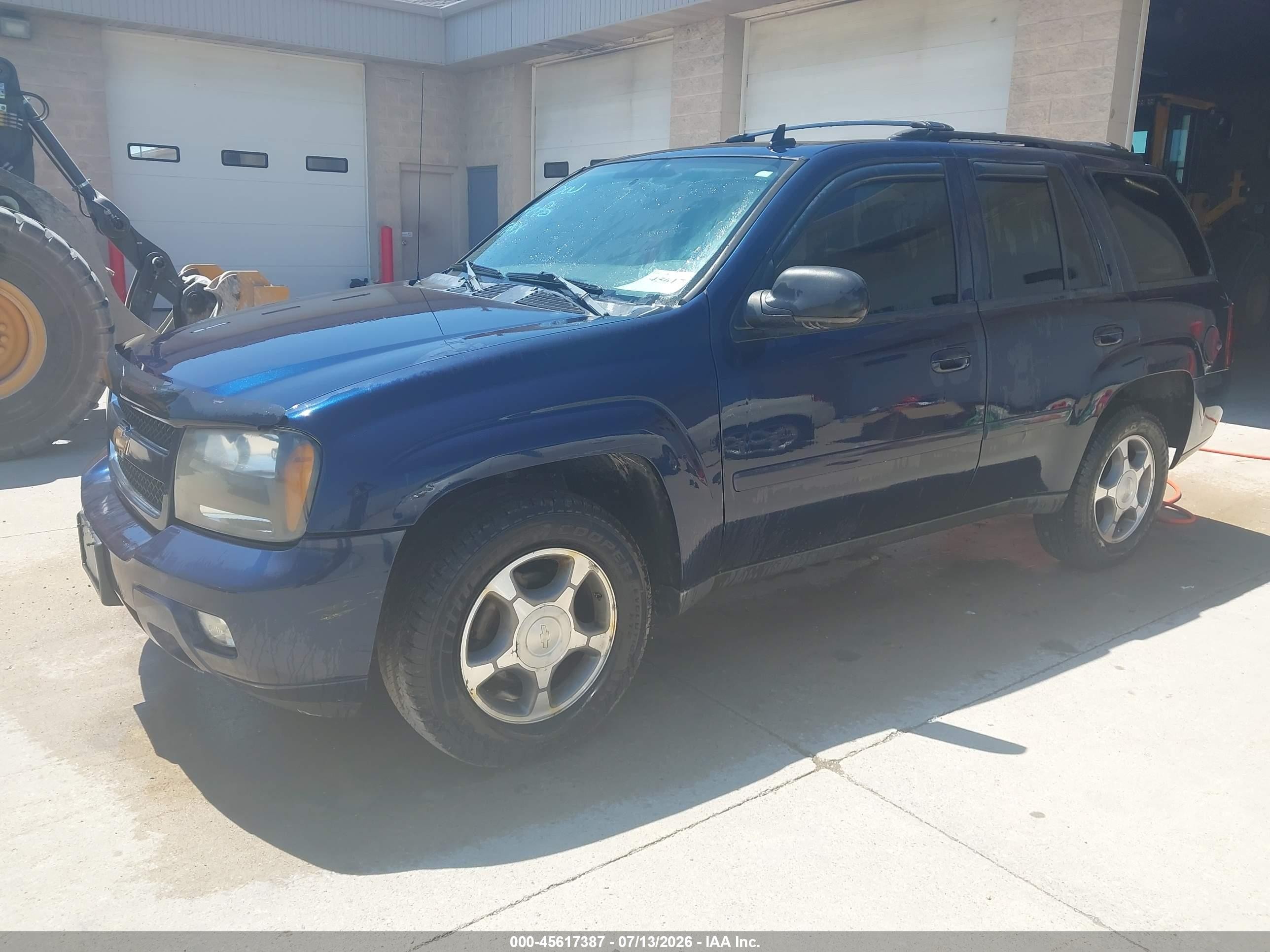 2008 Chevrolet Trailblazer Lt Dark Blue vin: 1GNDT13S782249804