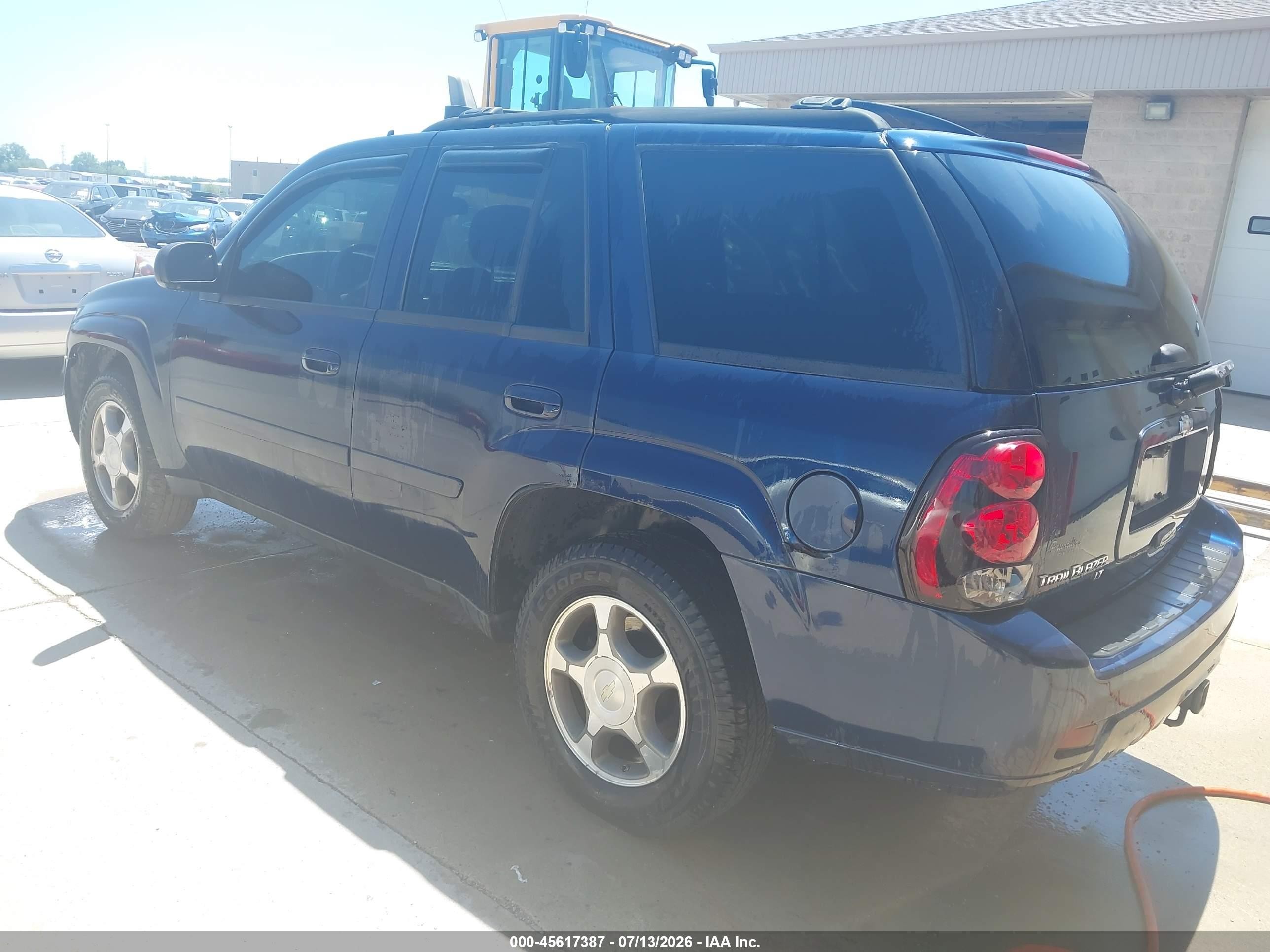 2008 Chevrolet Trailblazer Lt Dark Blue vin: 1GNDT13S782249804